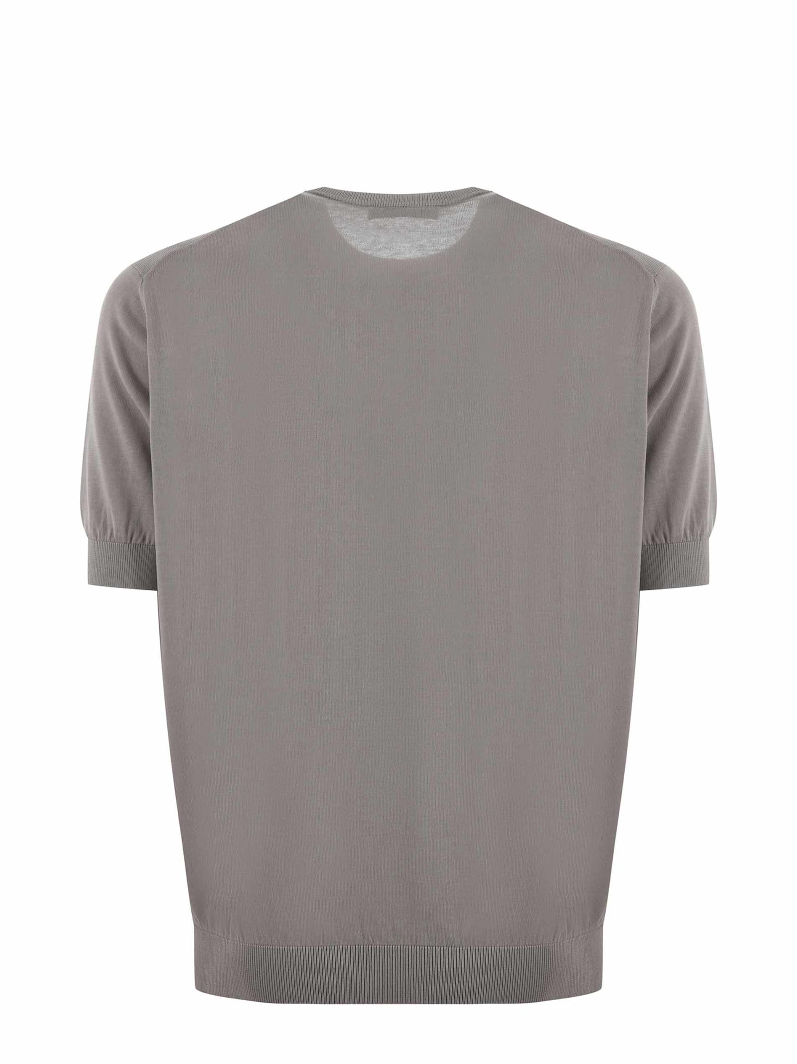 Shop Filippo De Laurentiis T-shirt In Cotton Thread In Corda