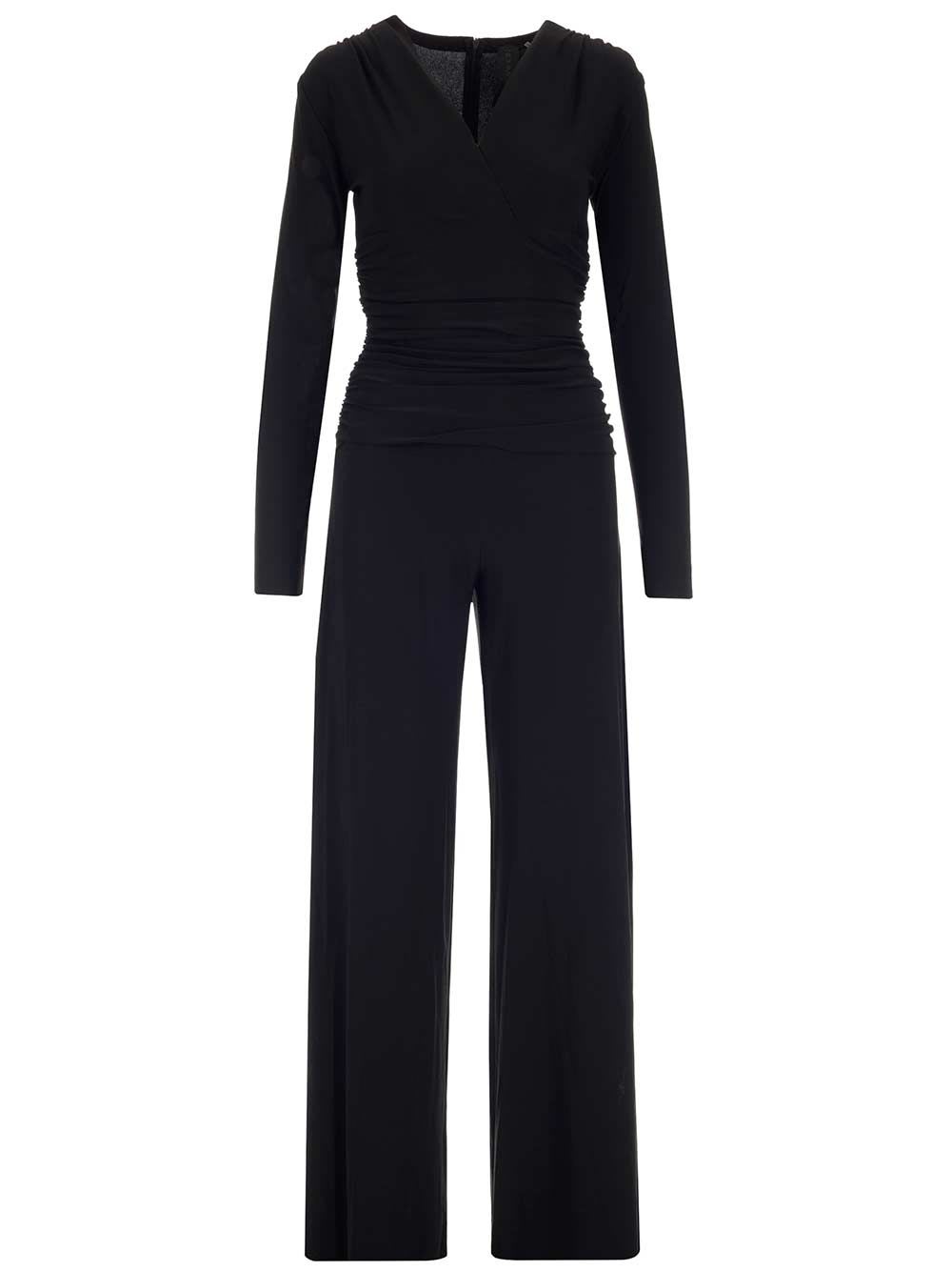 Jersey Jumpsuit With Long Sleeves