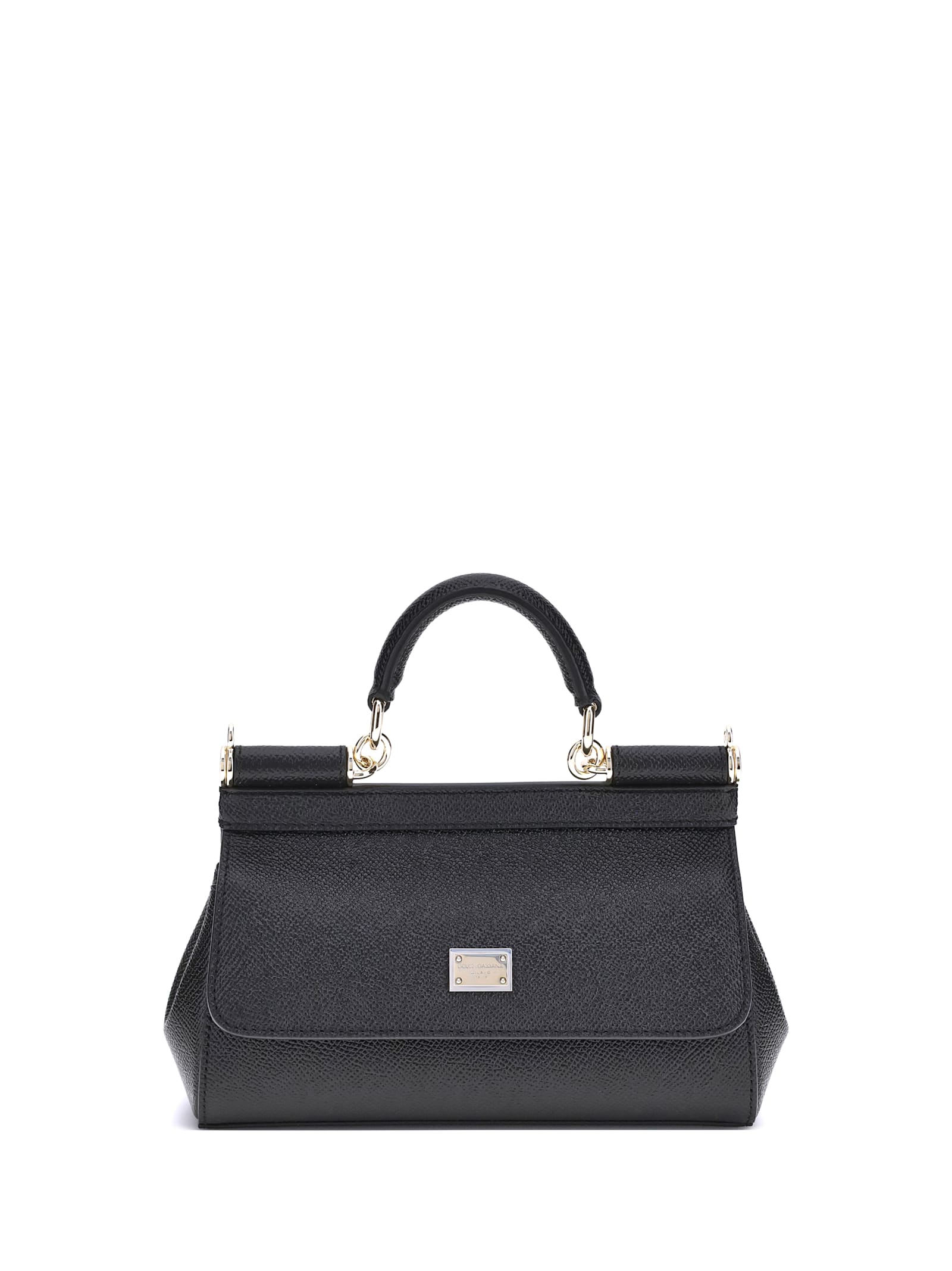 Dolce & Gabbana Small Black Sicily Hand Bag