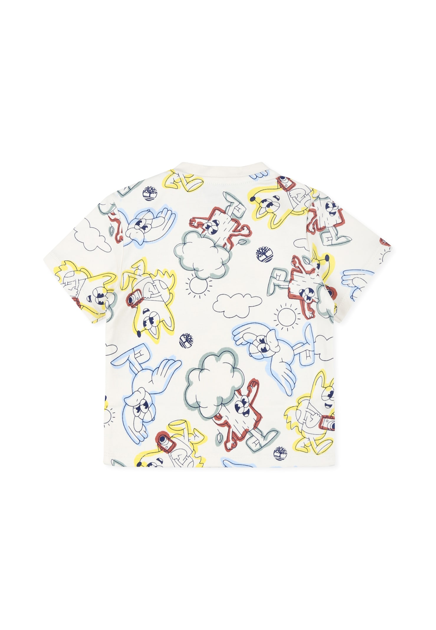 Timberland Ivory T-shirt For Baby Boy With Print In Ivory