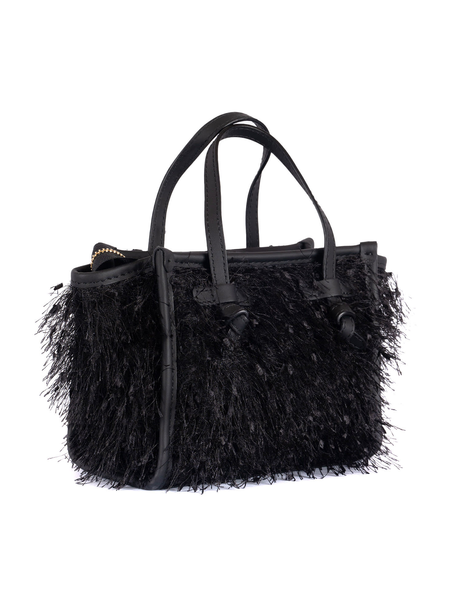 Gianni Chiarini Leather And Fabric Bag