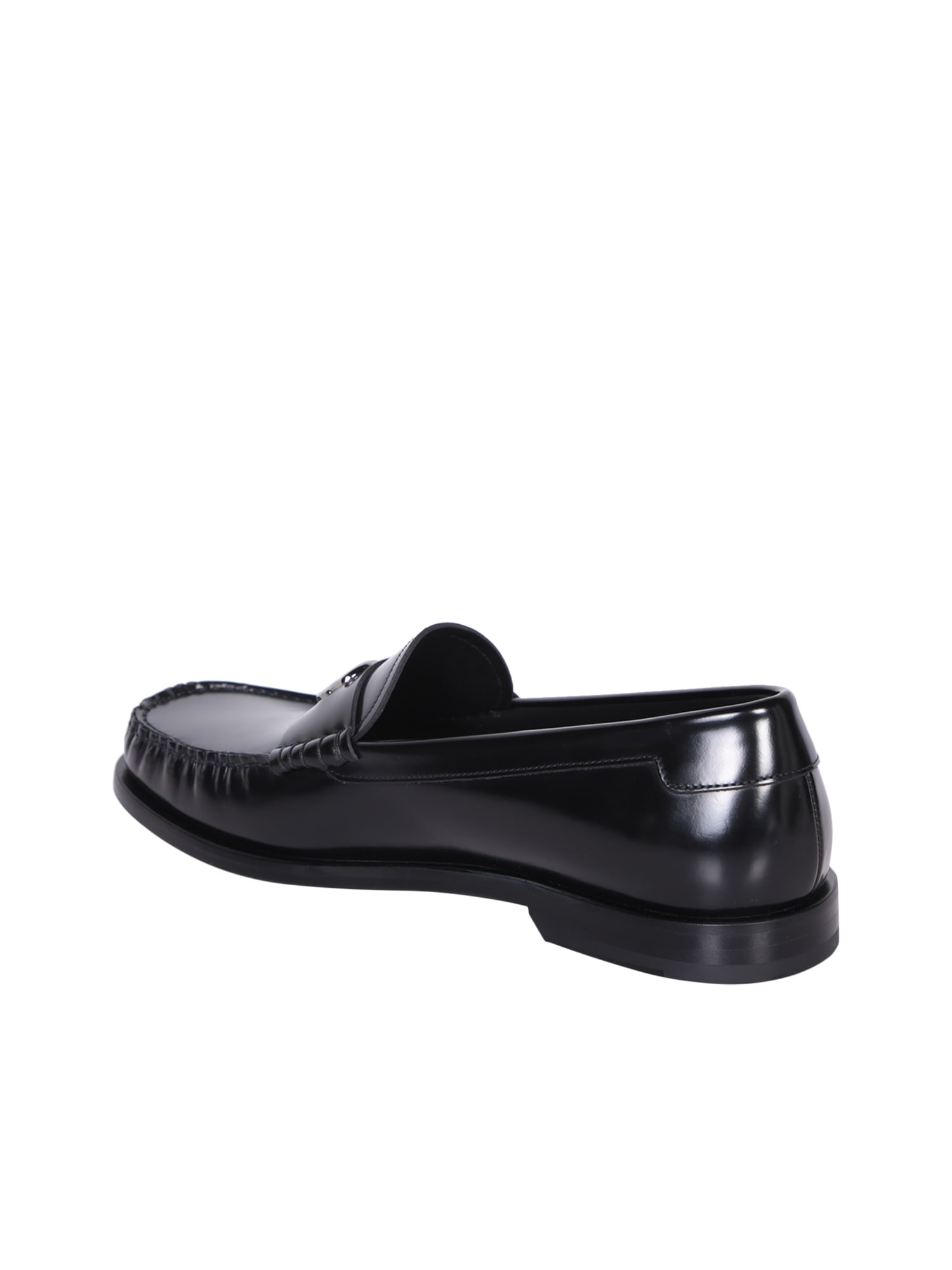 Shop Dolce & Gabbana Logo Black Loafer