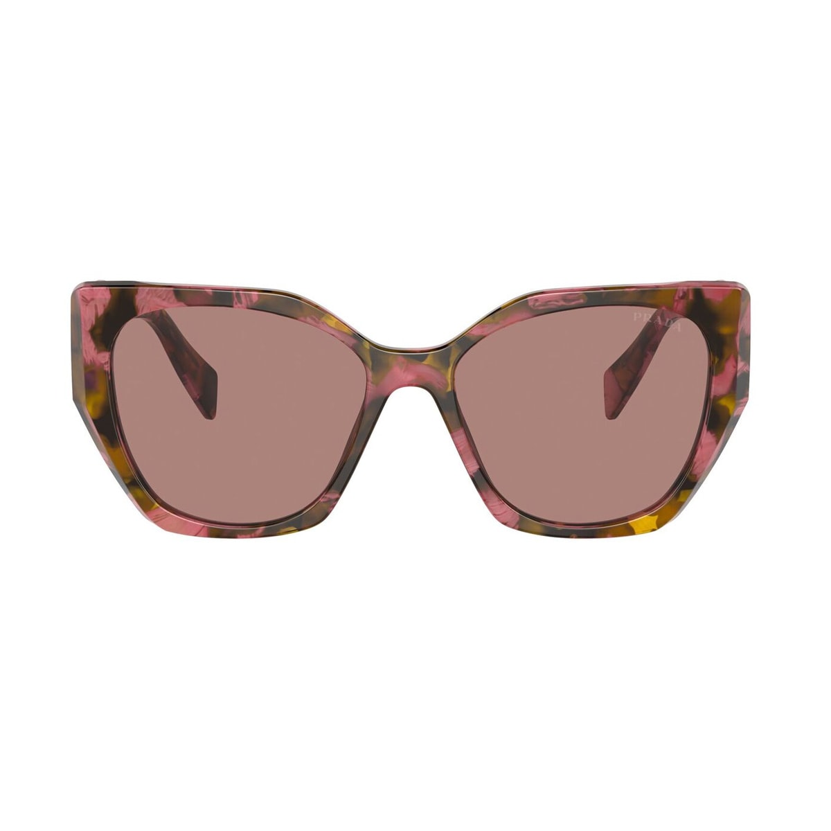 Shop Prada Pr19zs Symbole 18n10d Havana Rosa/ Marrone Sunglasses