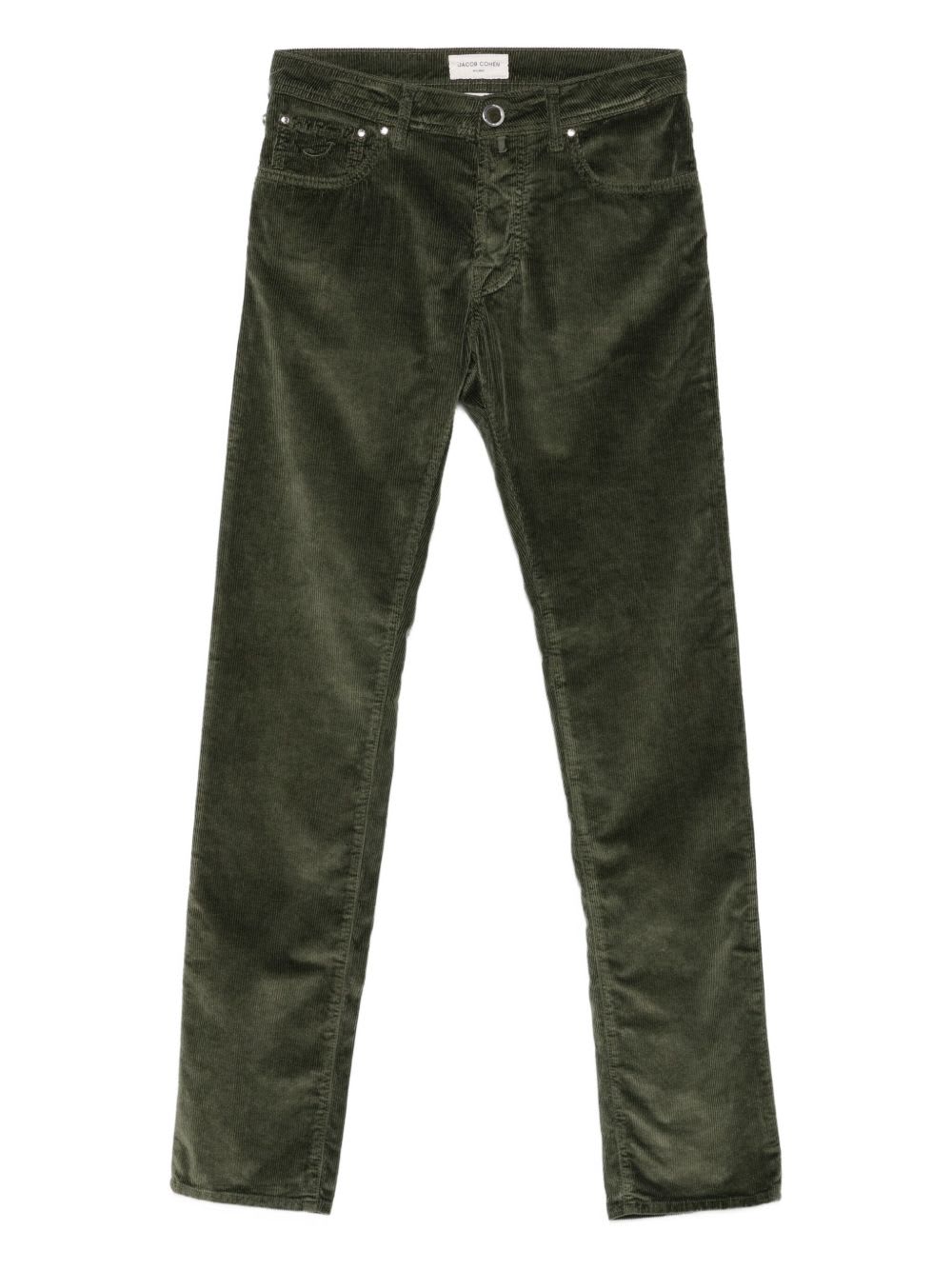 Jacob Cohen Tailored Denim Trousers Five Pockets In Green