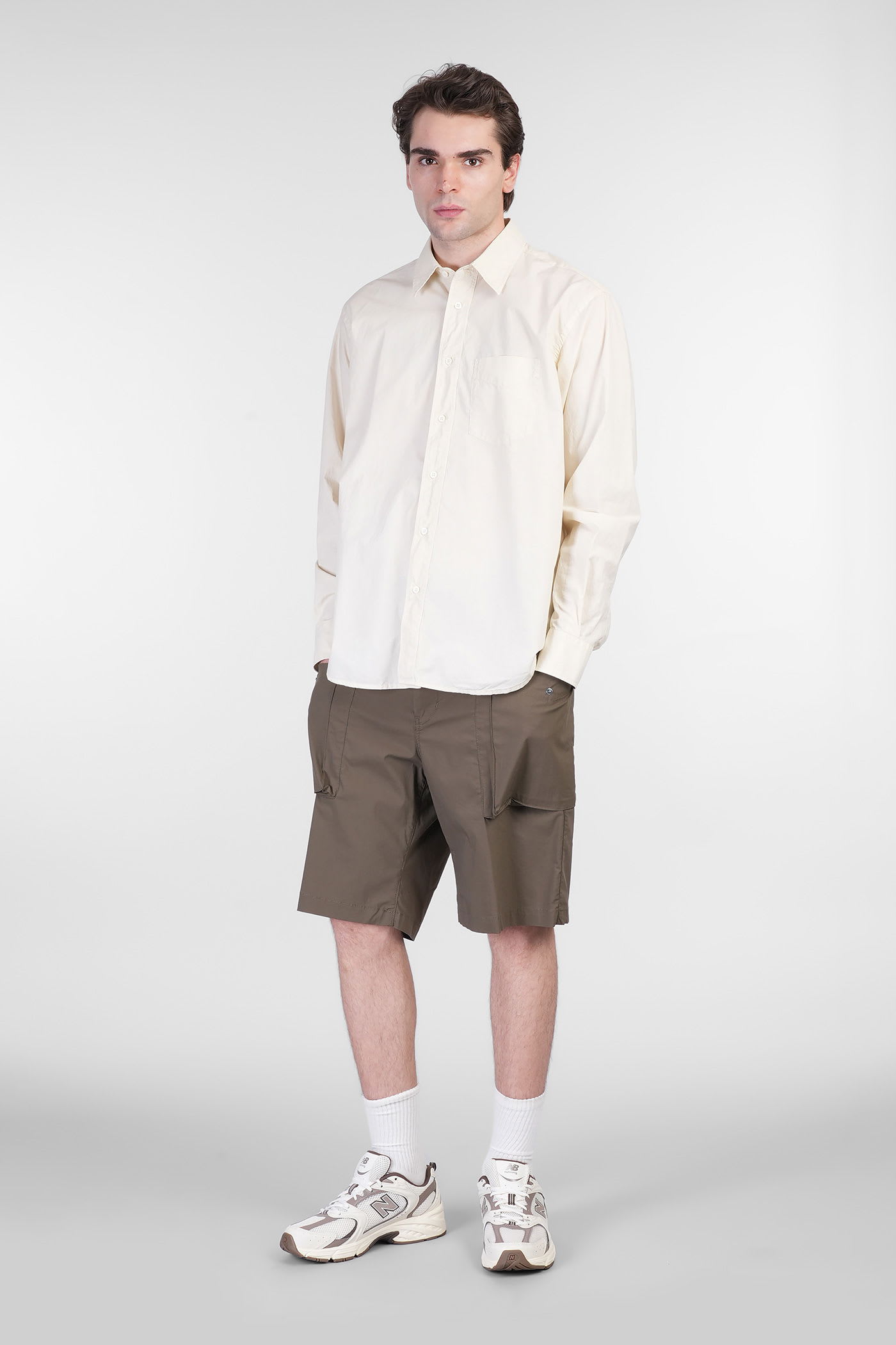ASPESI FRED SHIRT IN BEIGE COTTON