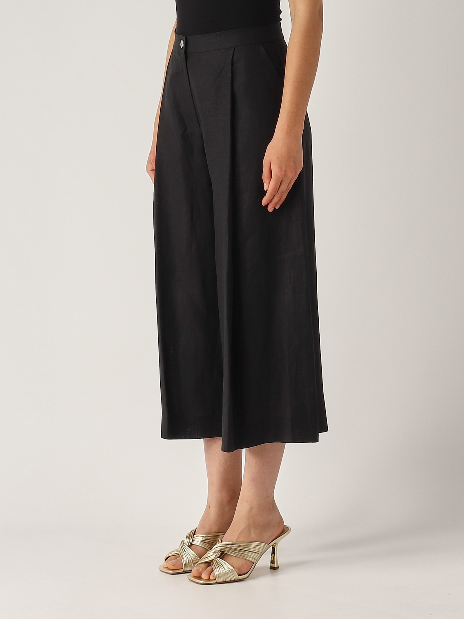 Gran Sasso Gonna Pantalone Trousers In Black