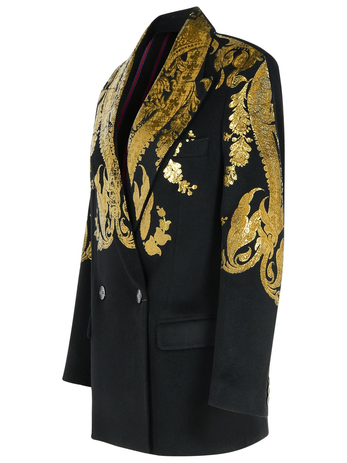 Etro Blazer In Black Cashmere Blend Women In Black