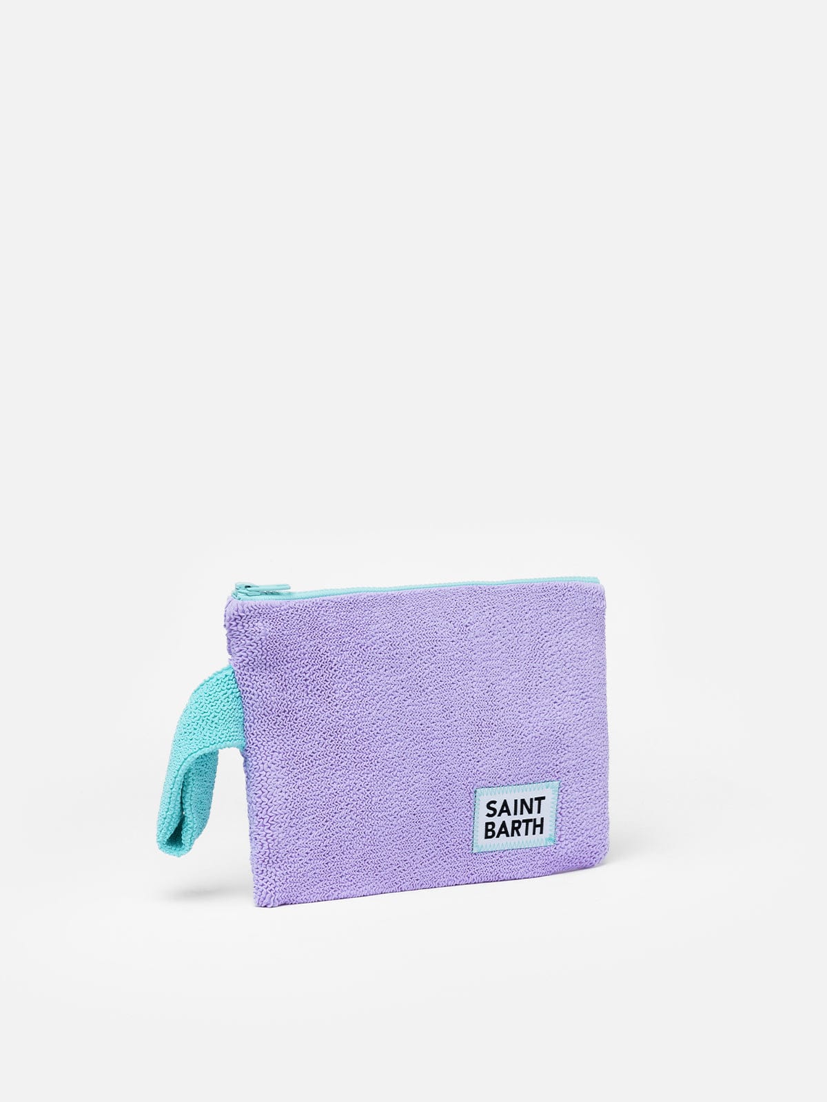 Mc2 Saint Barth Pareasy Purple Crinkle Pochette In Pink