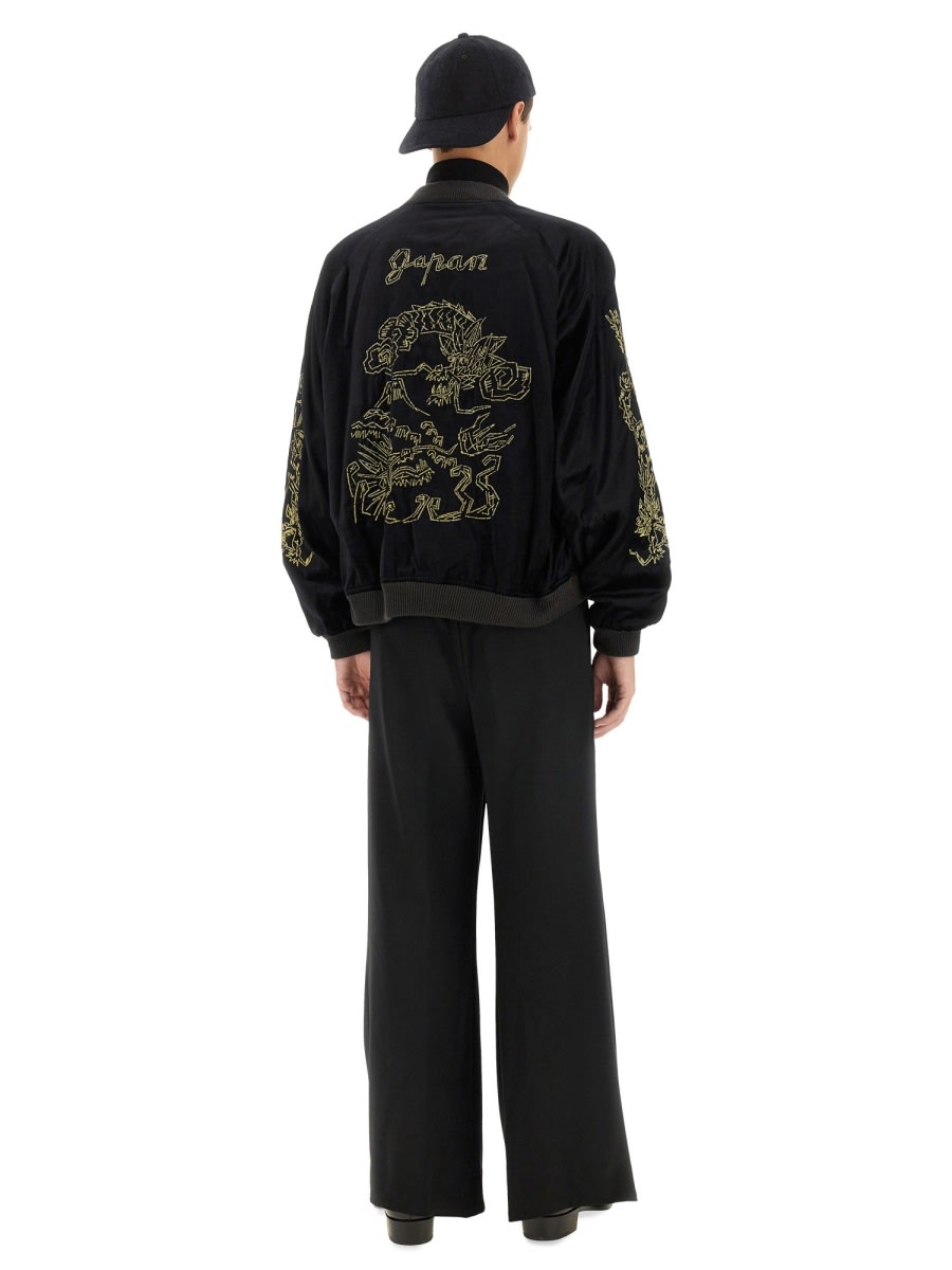 Sasquatchfabrix Souvenir Jacket "eastend Dragon" In Black