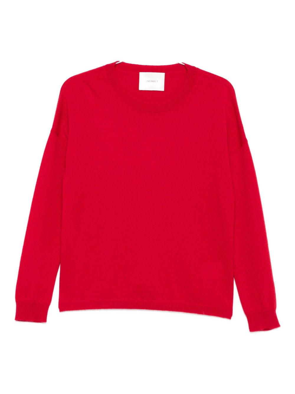 Lisa Yang Bright Red Crew-neck Long-sleeve Sweater In Red