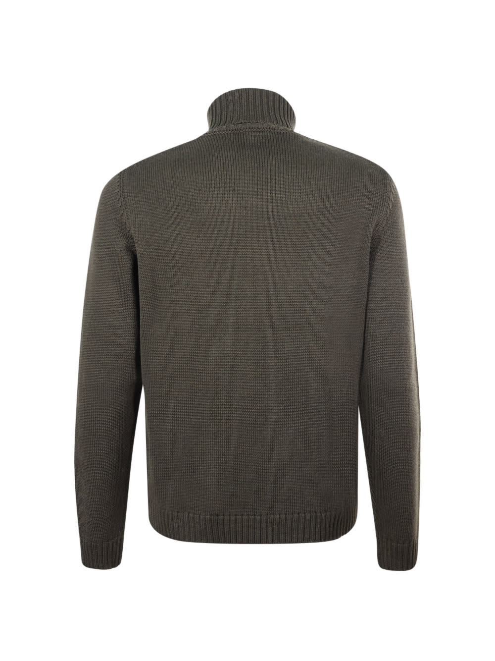 Shop Zanone Turtleneck In Militare