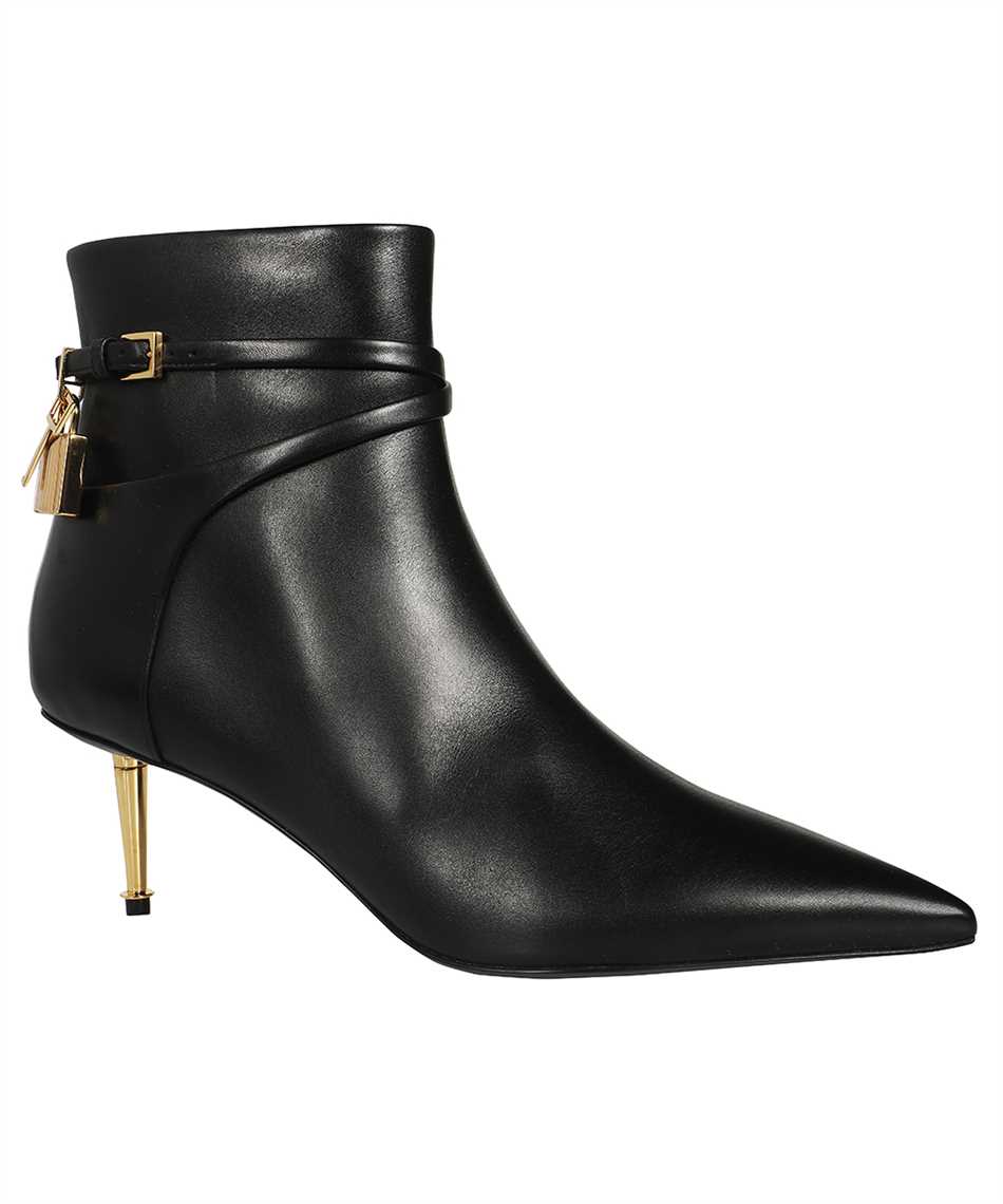 Shop Tom Ford Leather Ankle Boots In Black