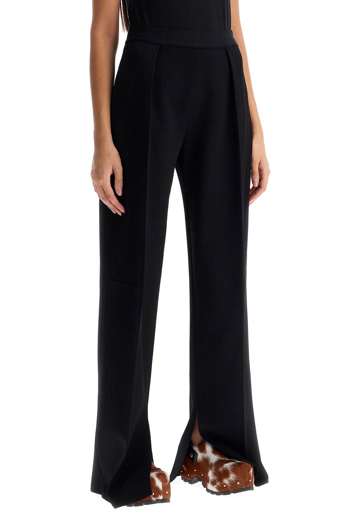 JIL SANDER KNITTED VISCOSE PANTS FOR 