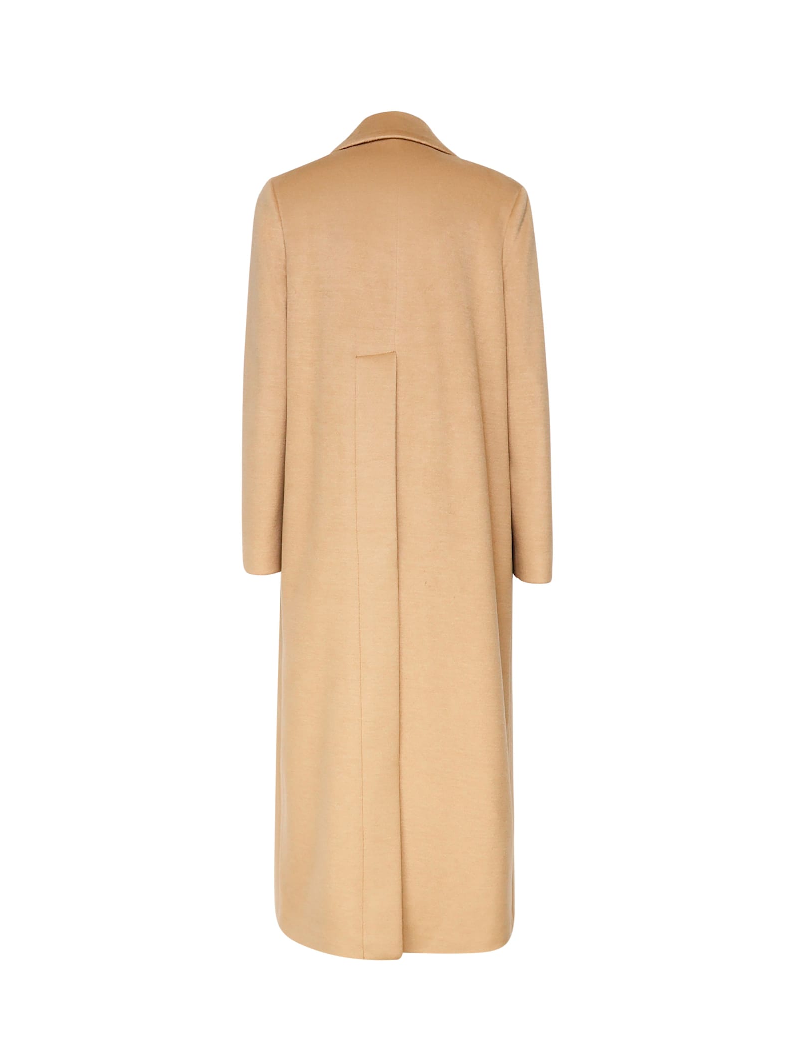 Mariuccia Milano Virgin Wool Blend Coat In Brown