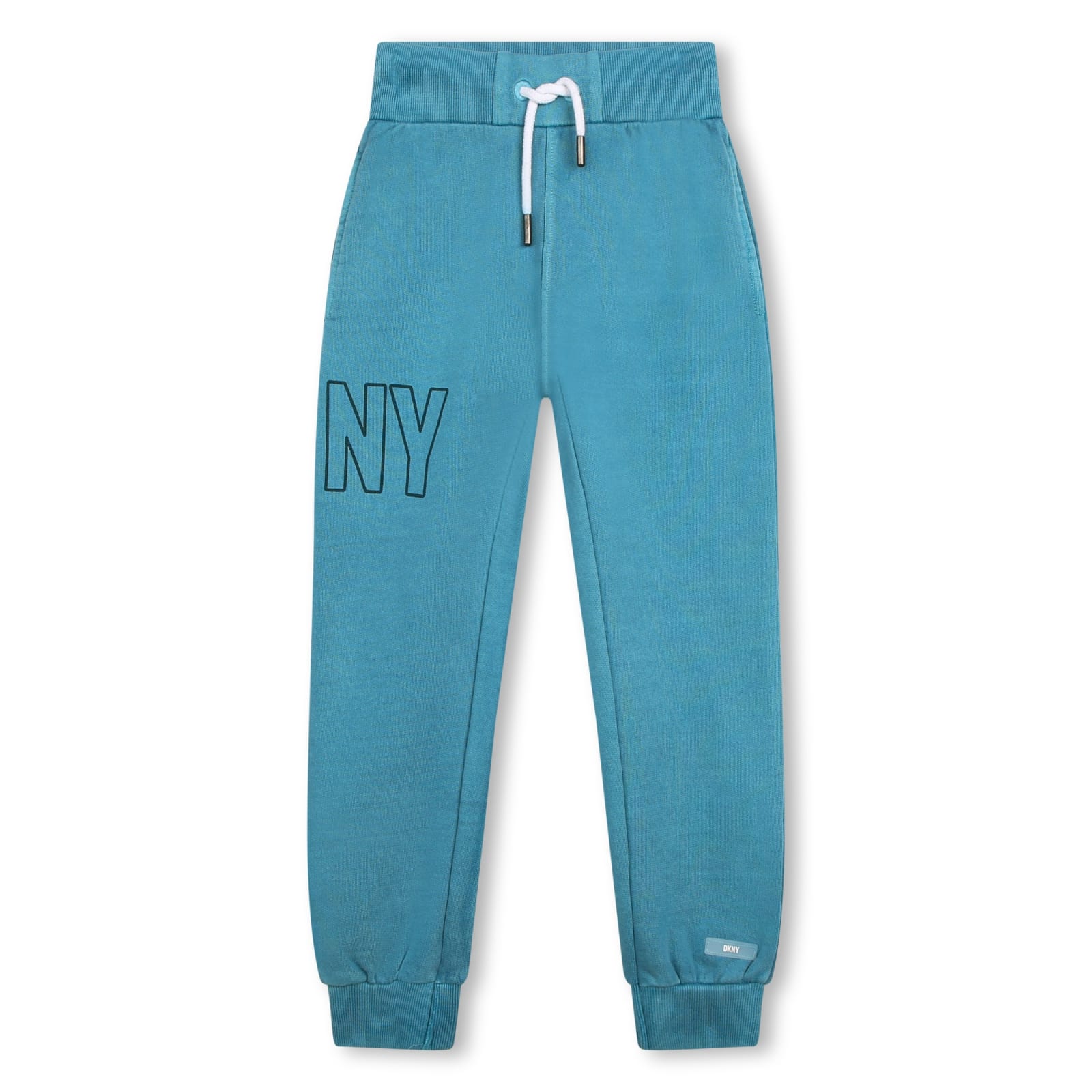 Dkny Kids' Sweatpants With Print In Turchese