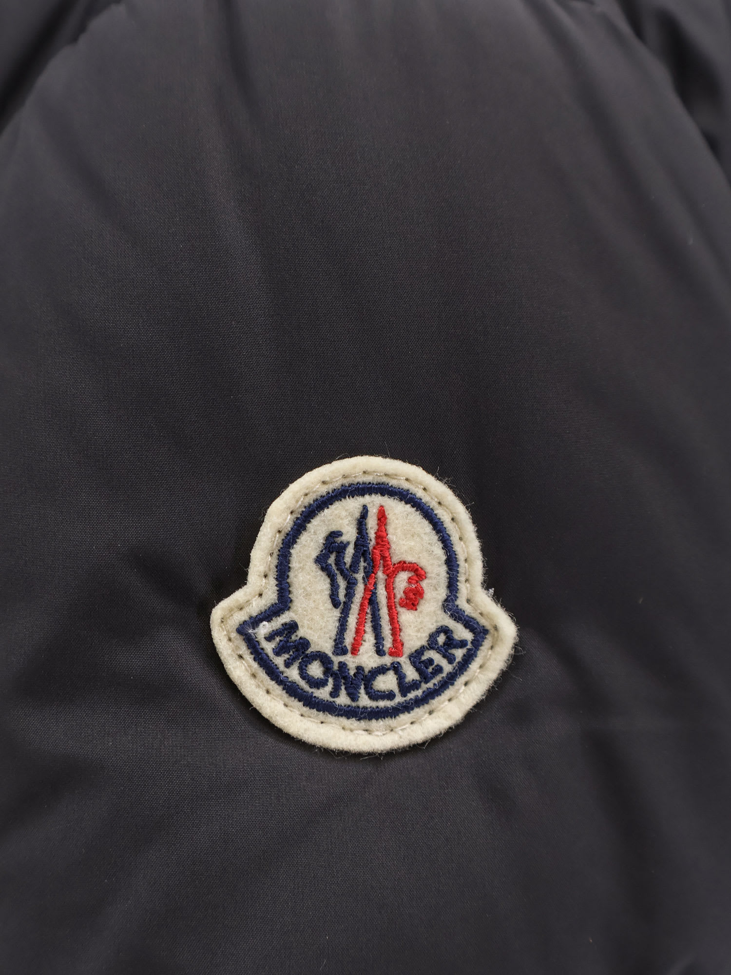 Moncler Brossette Recycled Nylon Down Jacket In Black