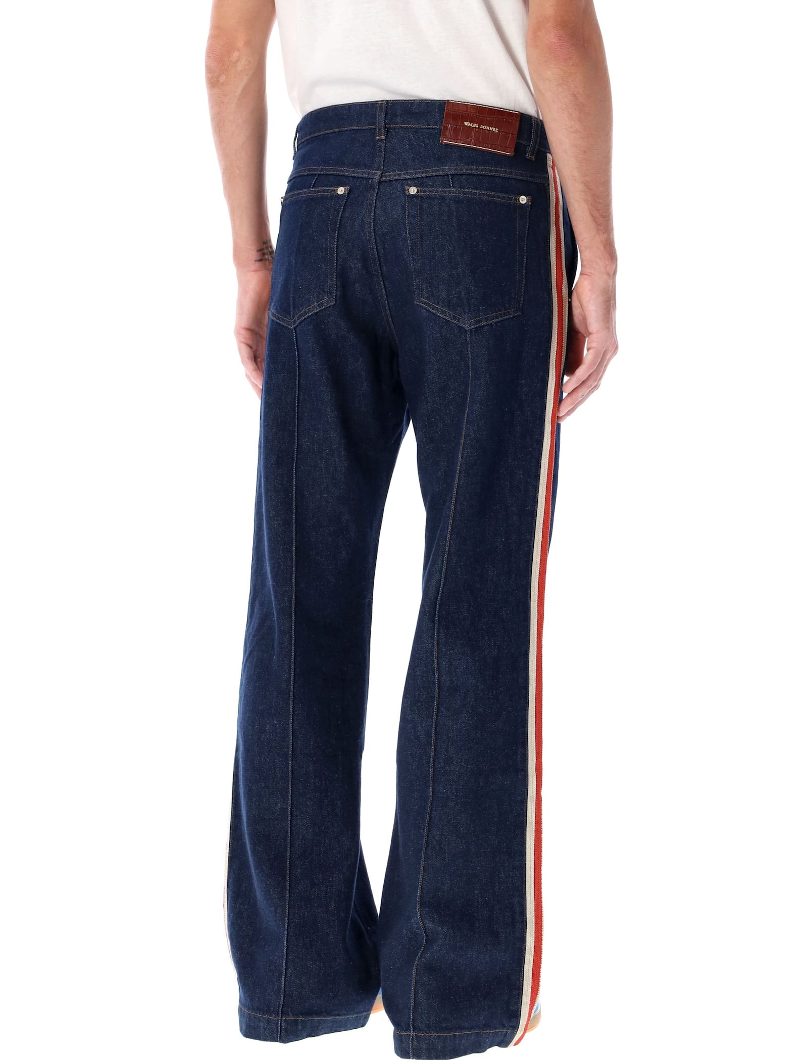 Shop Wales Bonner The Shadow Denim Pants In Deep Blue