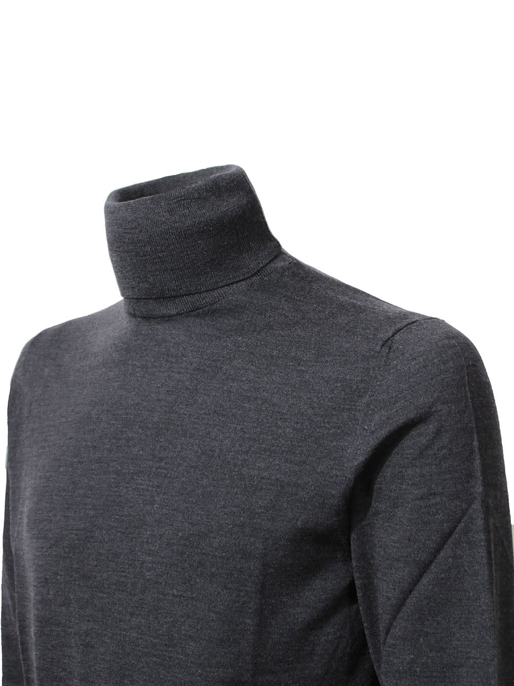 Shop Zanone Turtleneck  In Anthracite