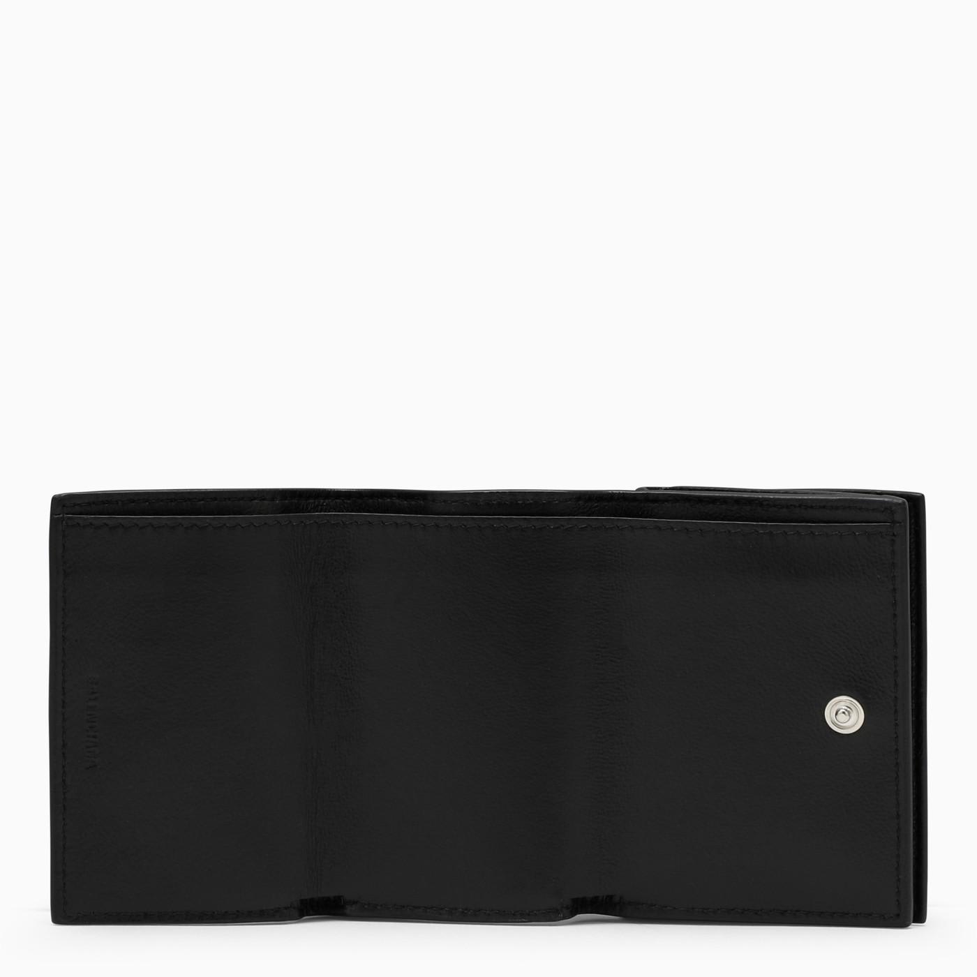 Shop Balenciaga Black Leather Horizontal Wallet