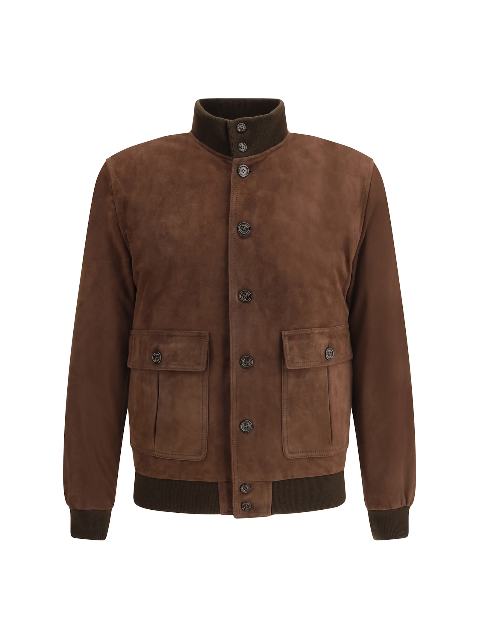 Valstar Ino Padded Calfskin Jacket In Brown