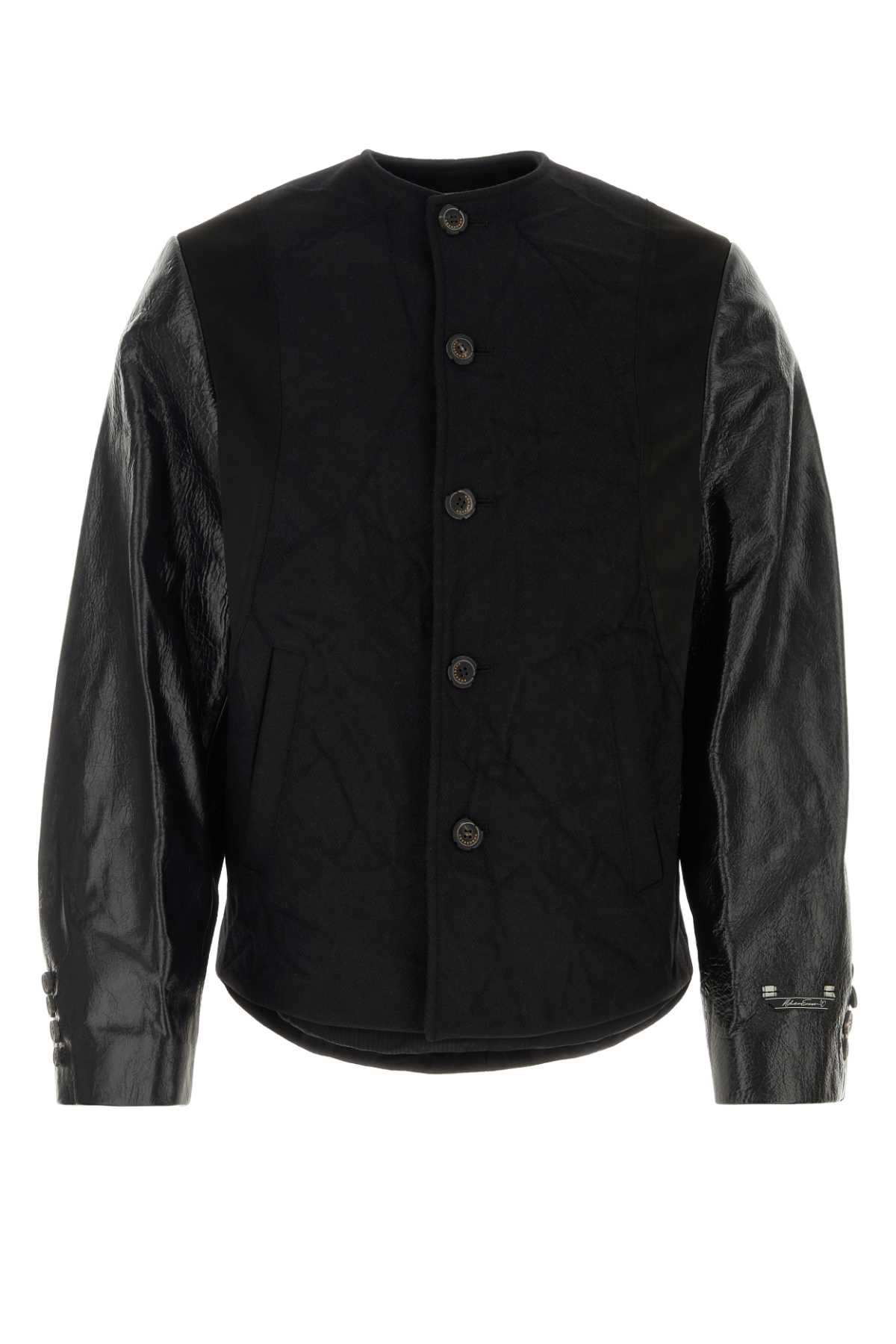 Black Wool Blend Jacket