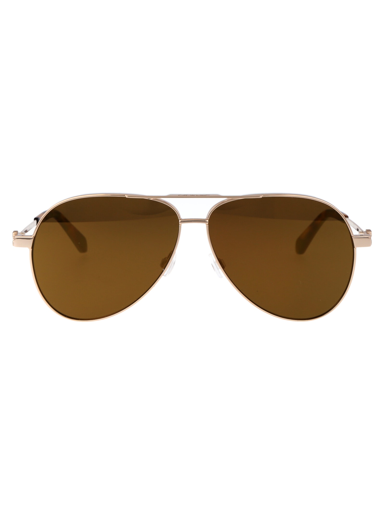 Shop Off-white Ruston L Sunglasses In 7676 Gold Gold