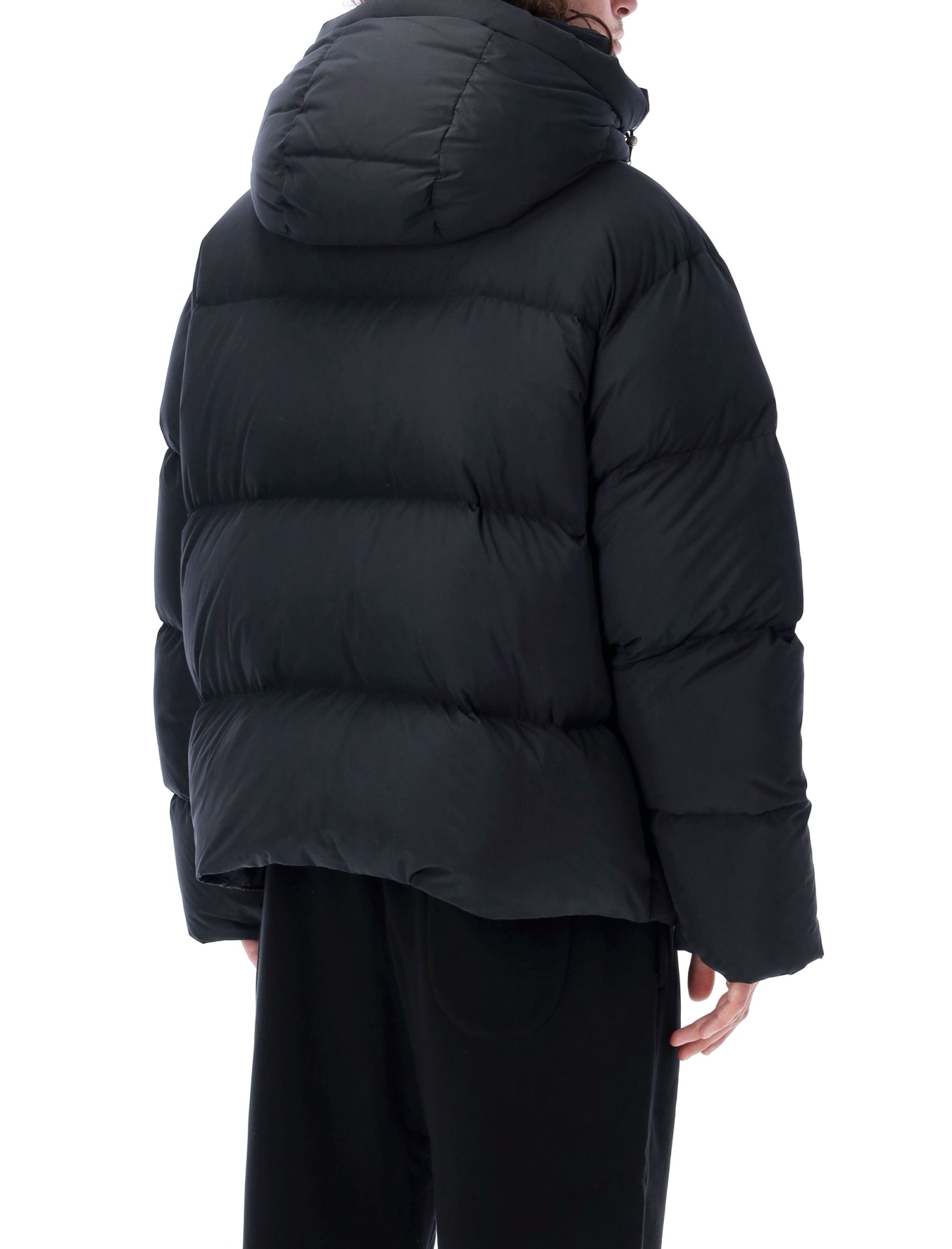 Shop Off-white Patch Arrow Down Puffer In Black