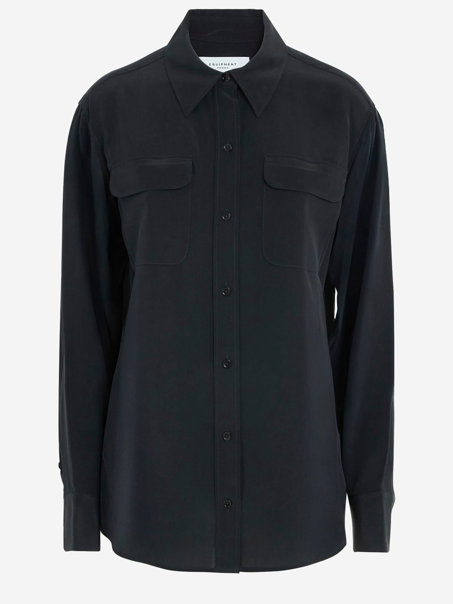 Equipment Silk Shirt In Black