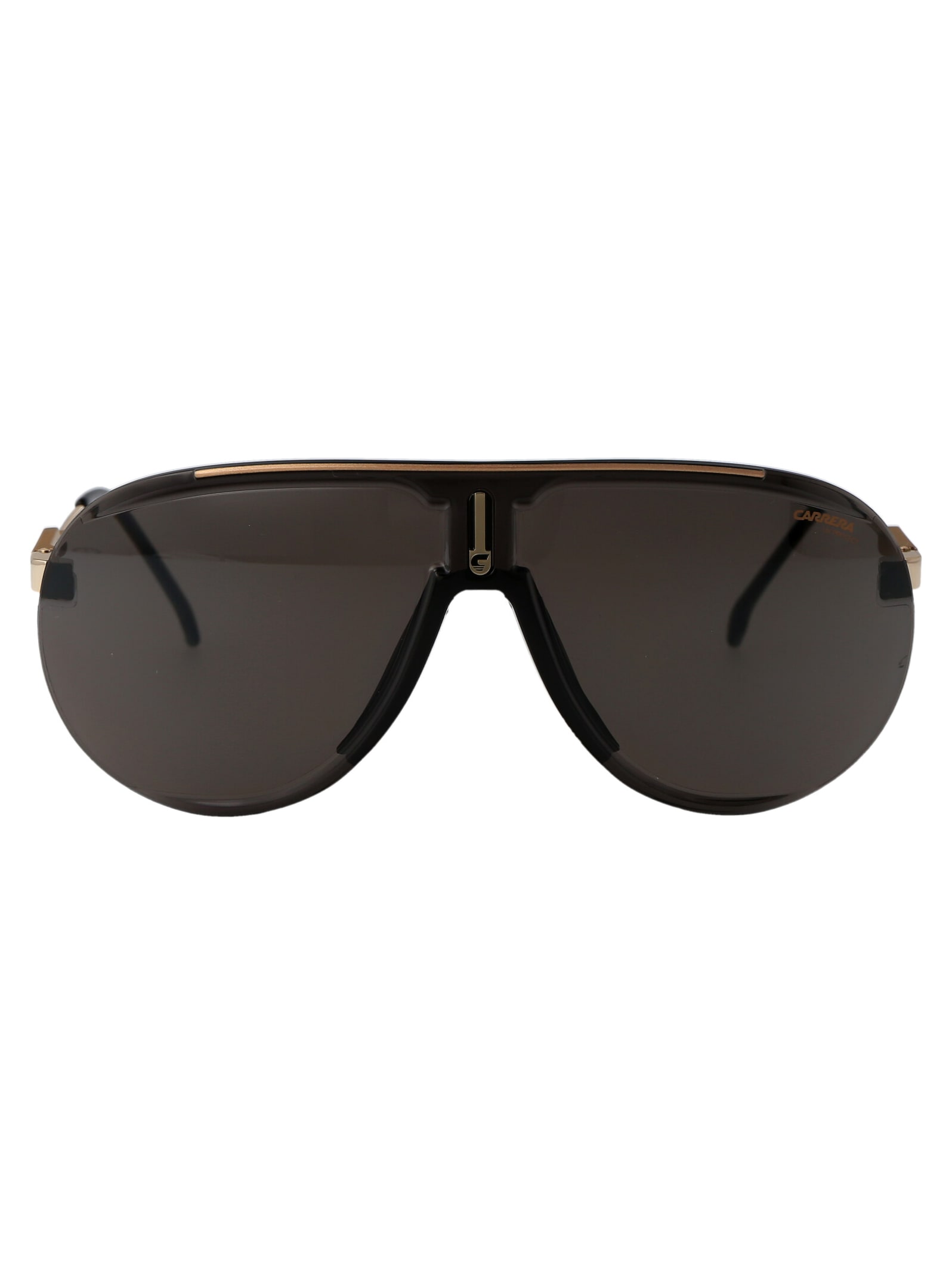 Shop Carrera Superchampion Sunglasses In 2m22k Black Gold