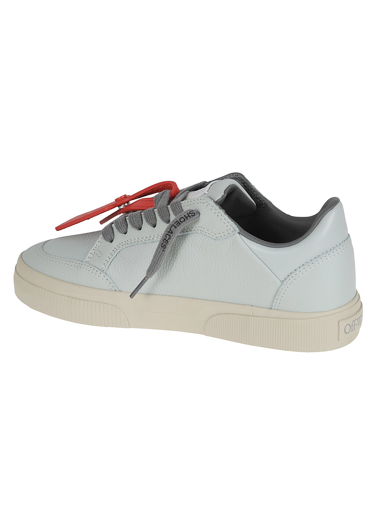 Shop Off-white New Low Vulcanized Sneakers In Greyish/green