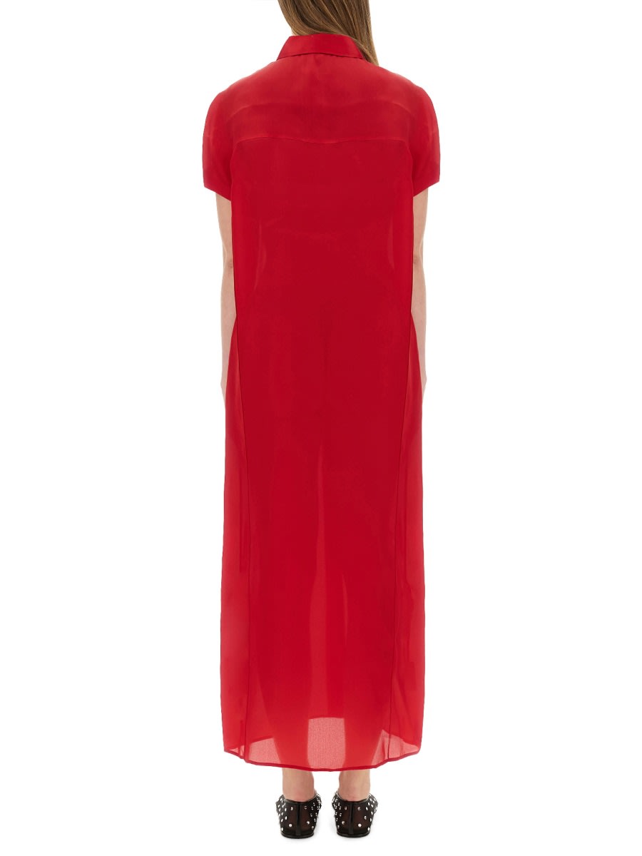 Khaite "effy" Dress In Red