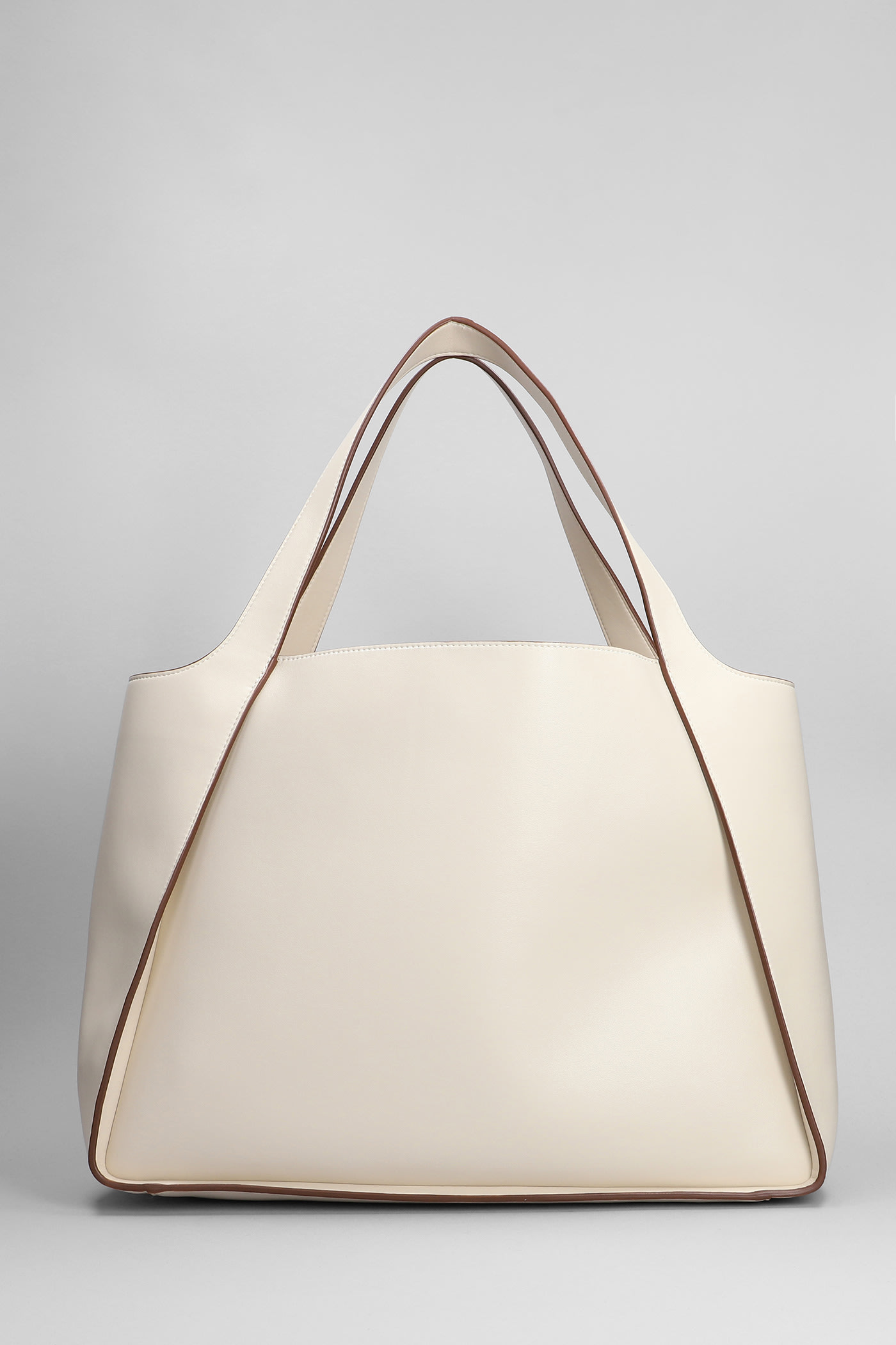 Shop Stella Mccartney Tote In White Faux Leather