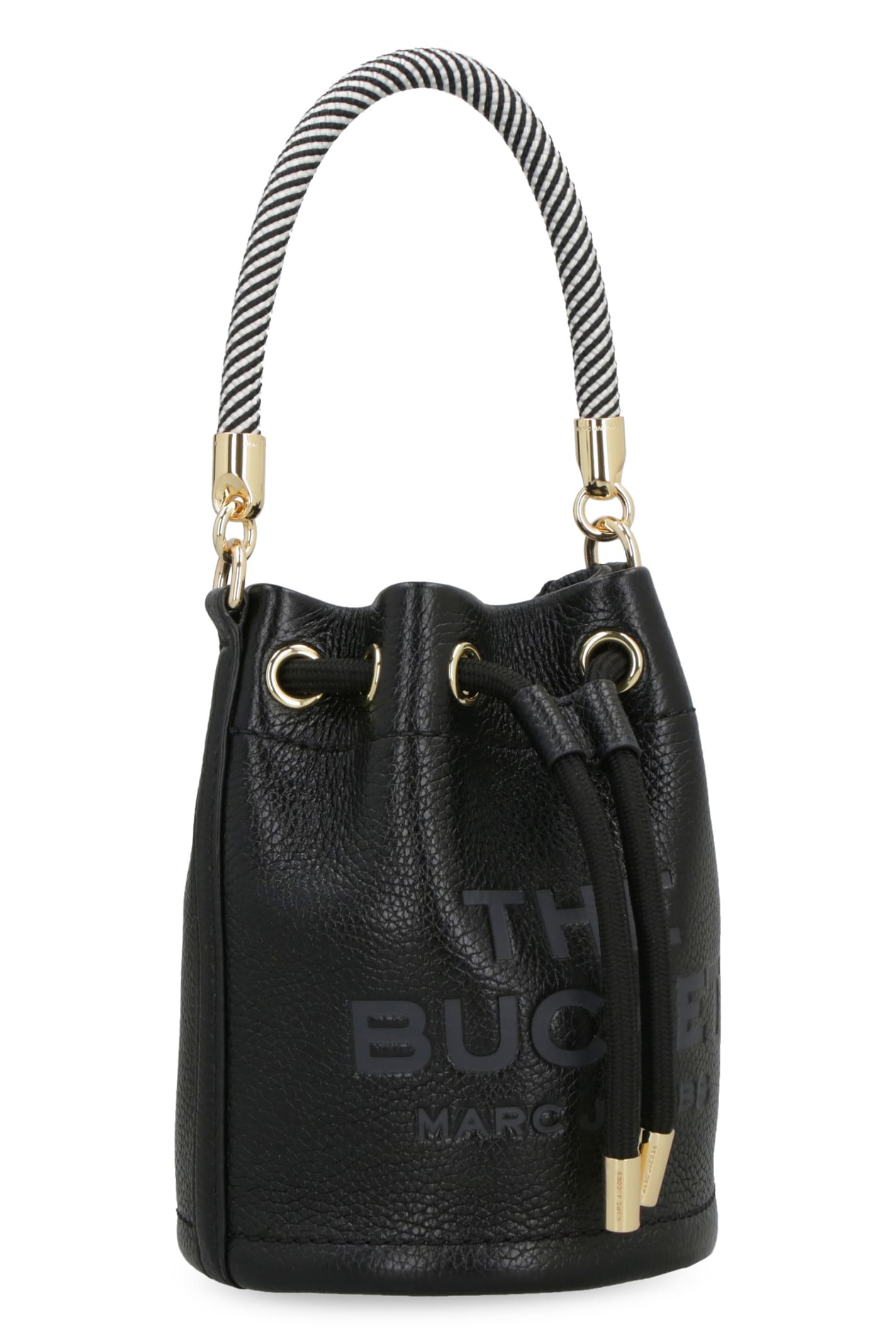 Shop Marc Jacobs The Leather Micro Bucket Bag In Black