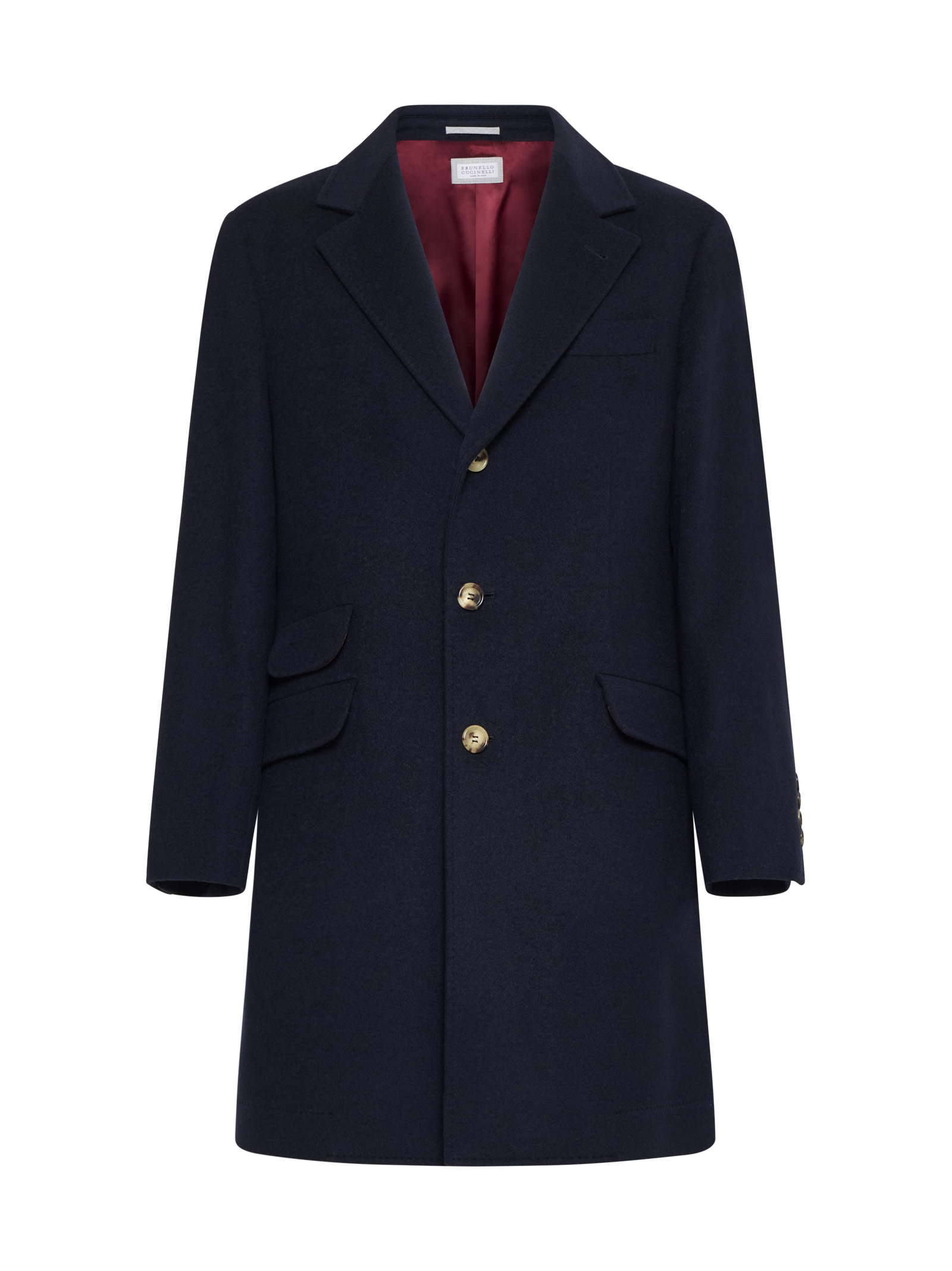 Shop Brunello Cucinelli Coat In Blue