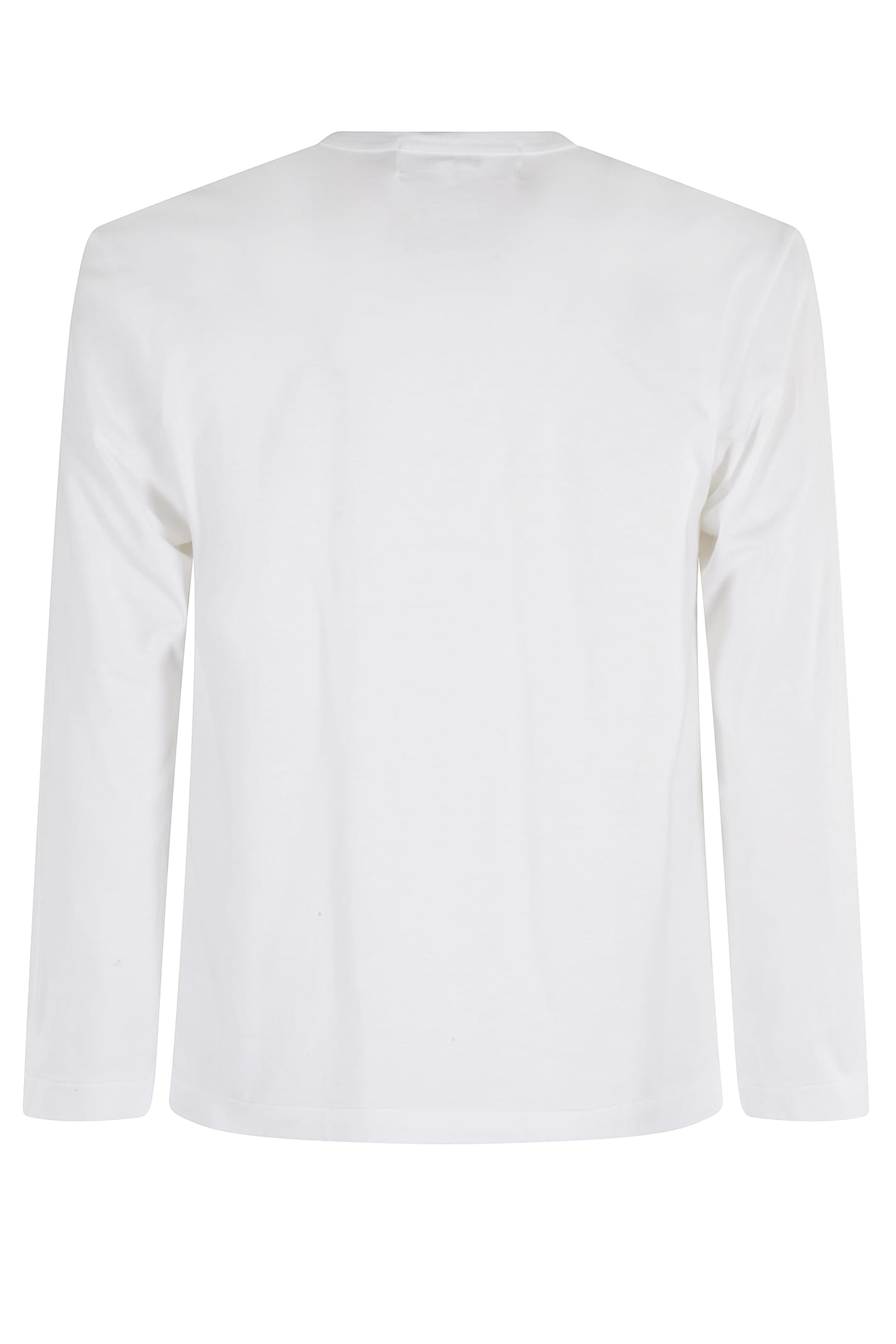 Comme Des Garçons Play Tshirt Red Emblem In Gray