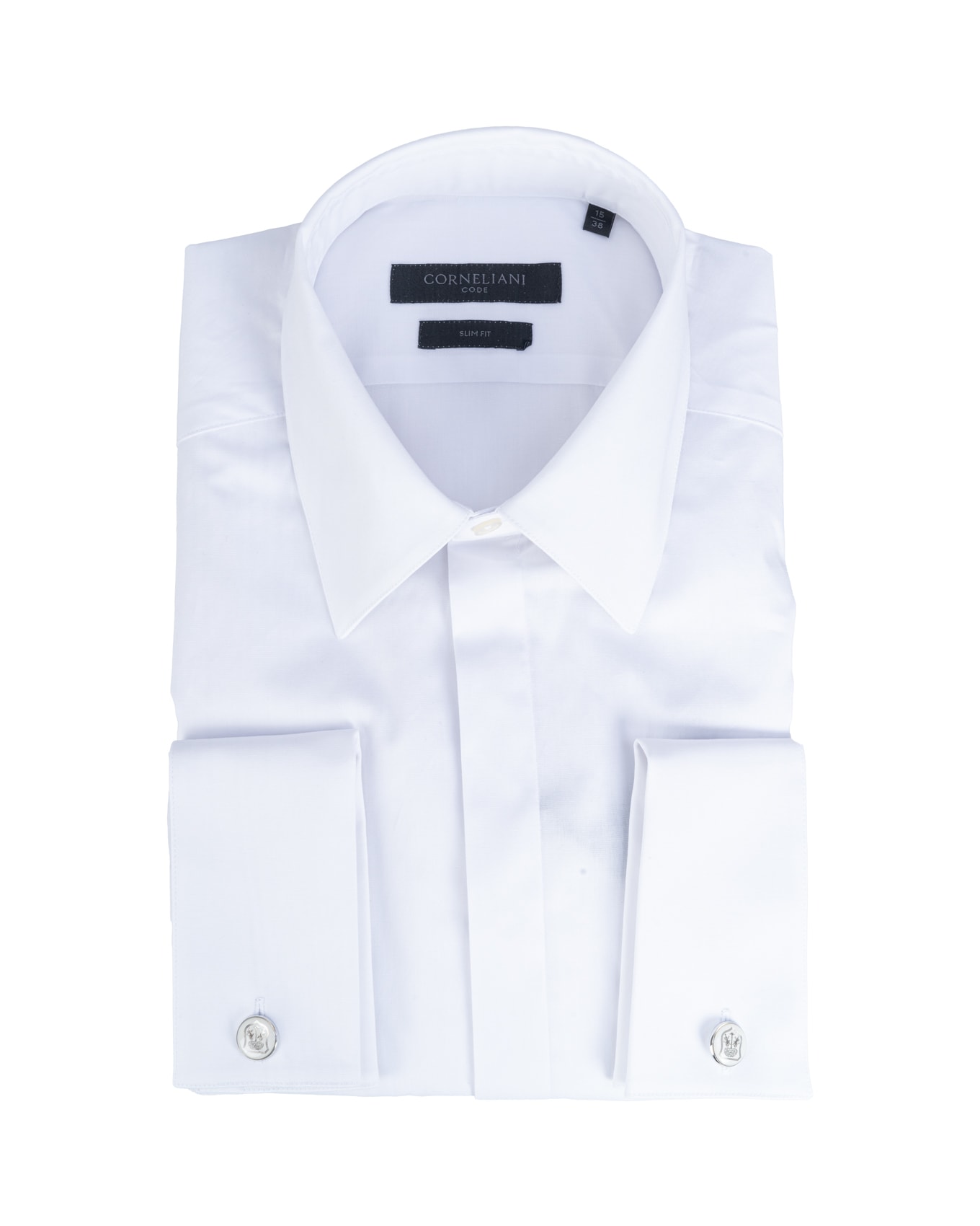 Shop Corneliani Shirts White