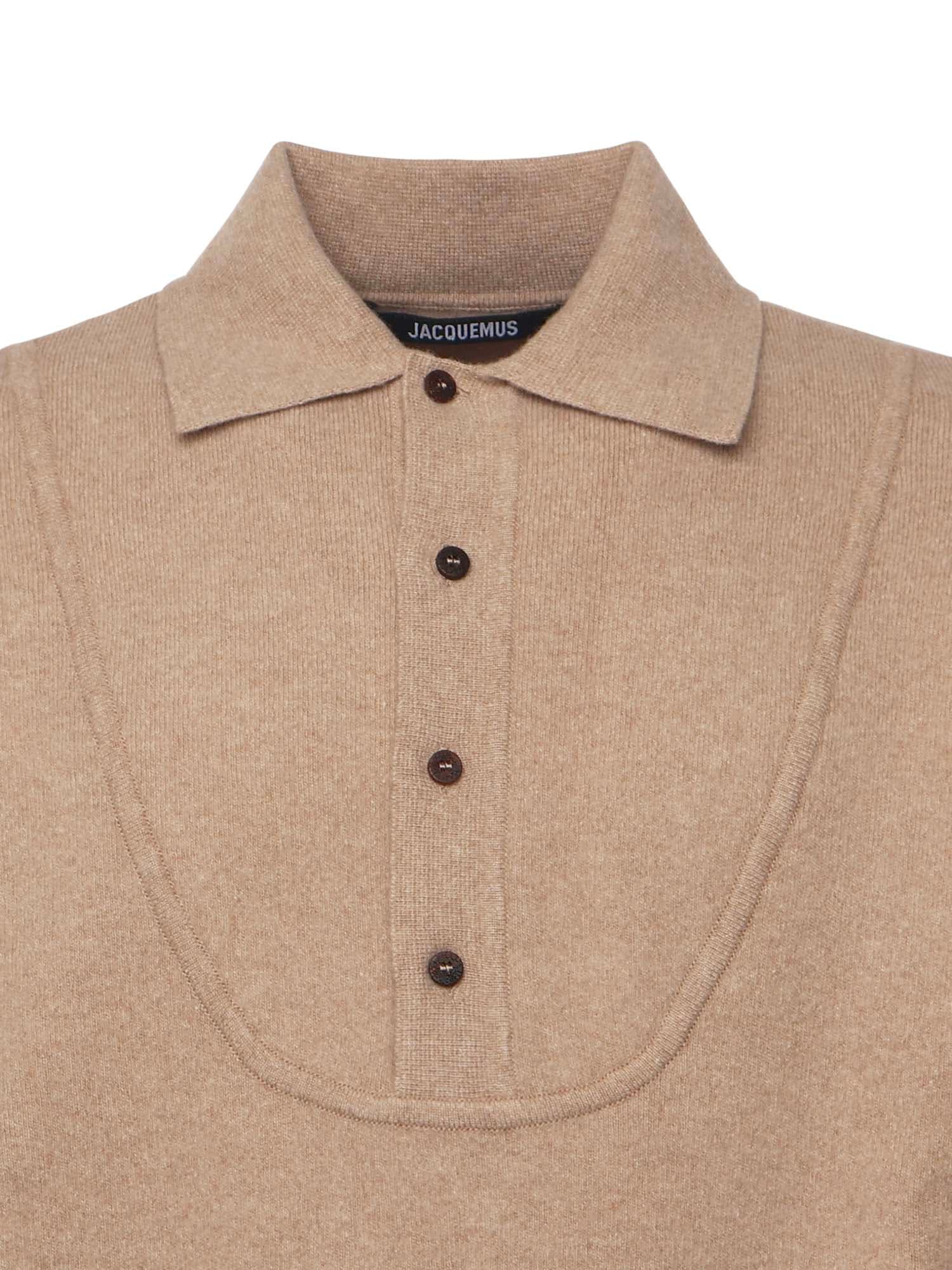 Jacquemus La Maille Vereuse Pallone Sweater In Brown