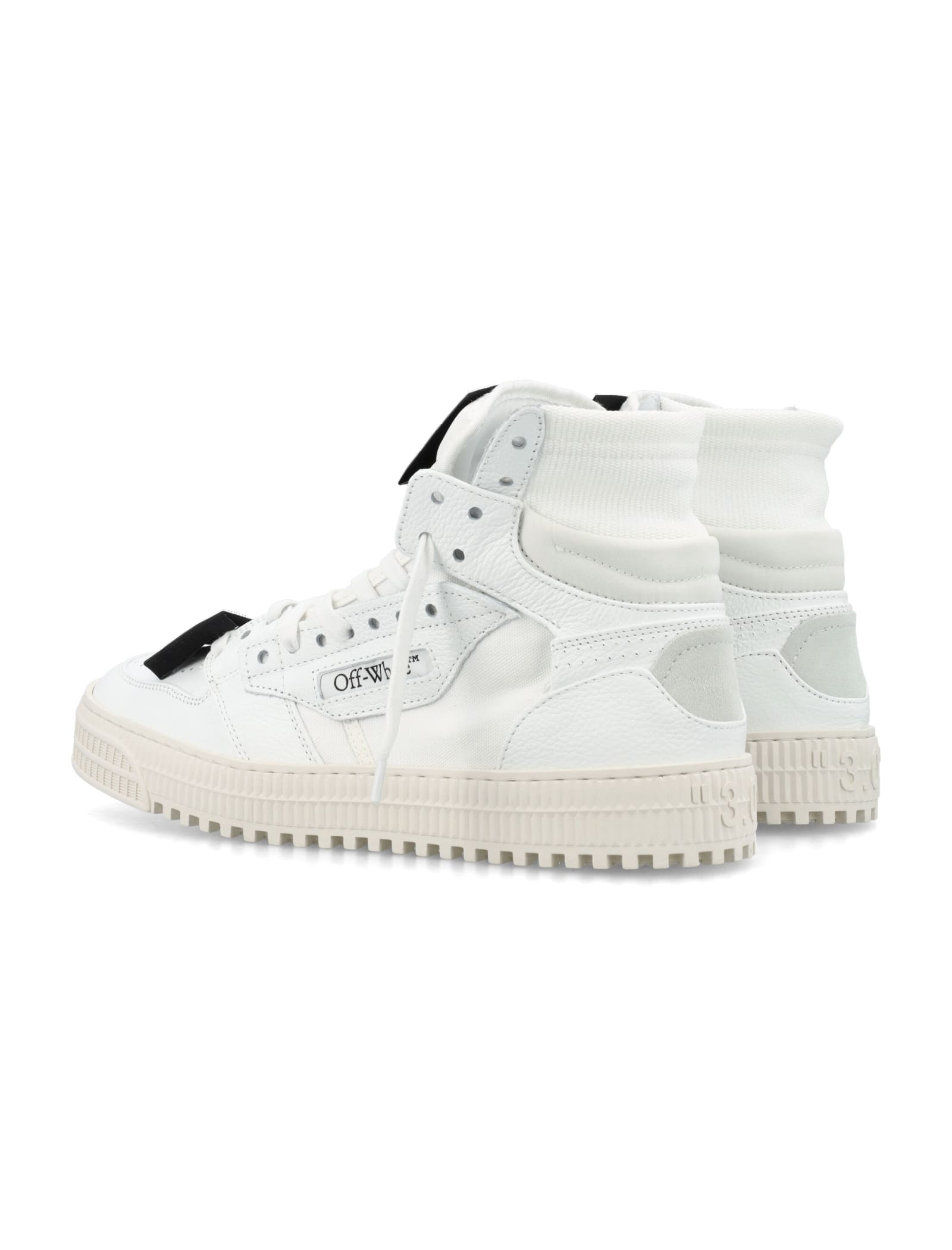 Shop Off-white 3.0 Off Court Leather High-top In White Black