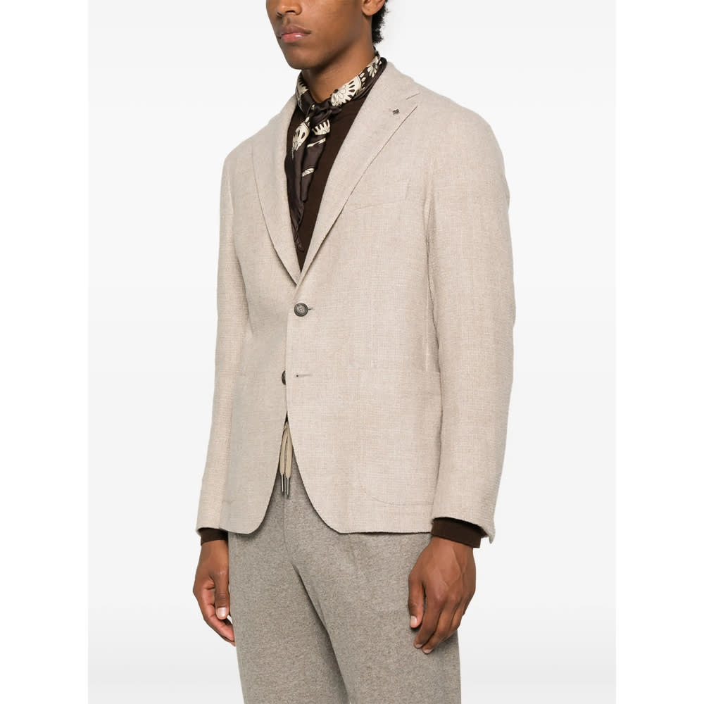 Tagliatore Long-sleeved Suit Jacket In Neutral