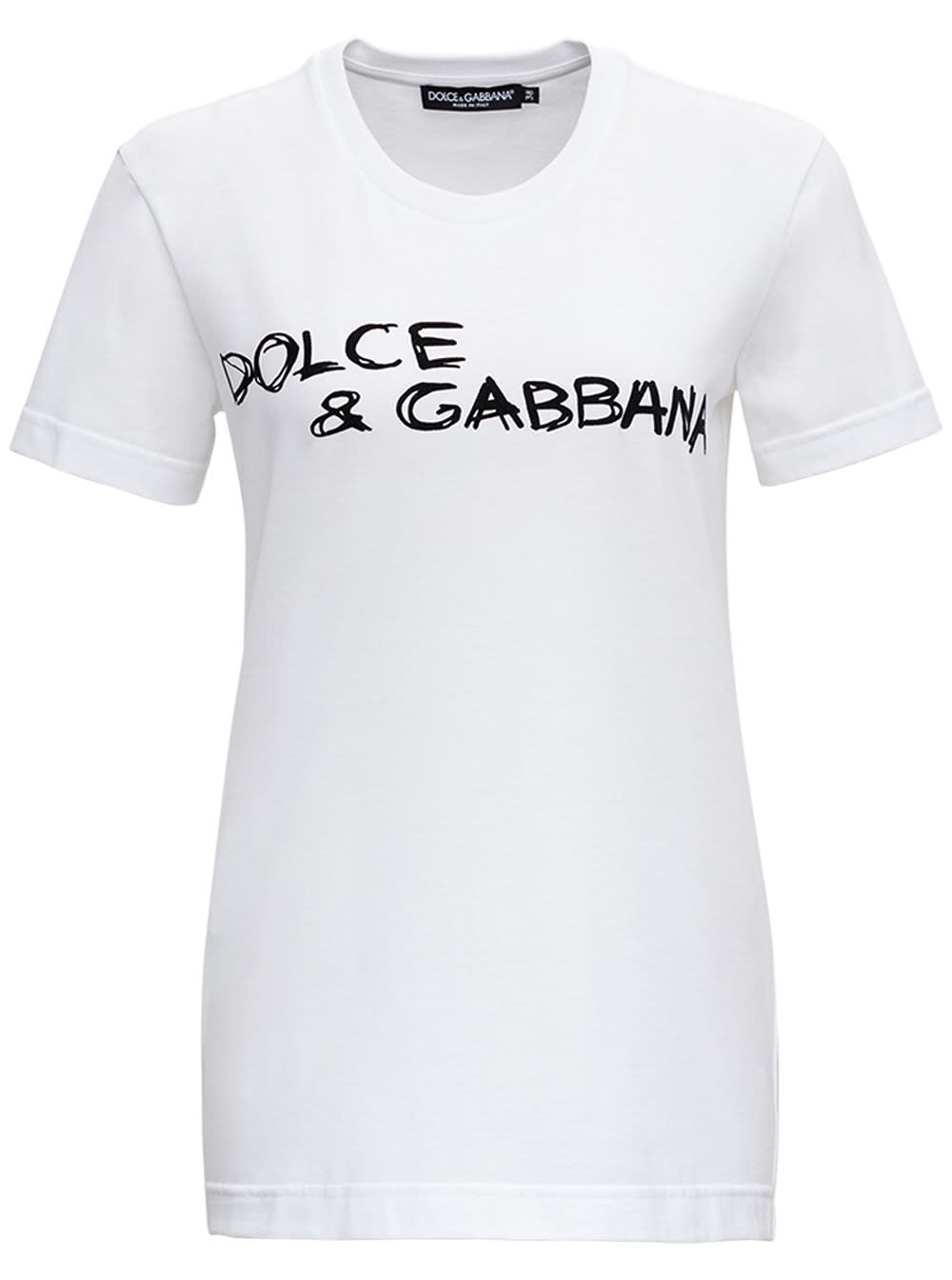 Dolce & Gabbana Cotton T-shirt With Logo Print
