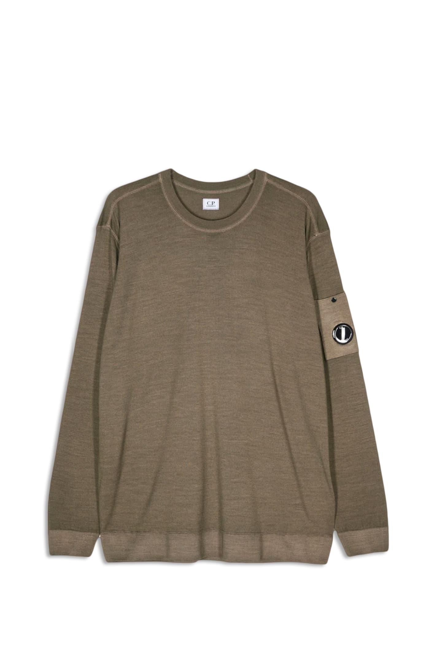 Shop C.p. Company Sweater In Green