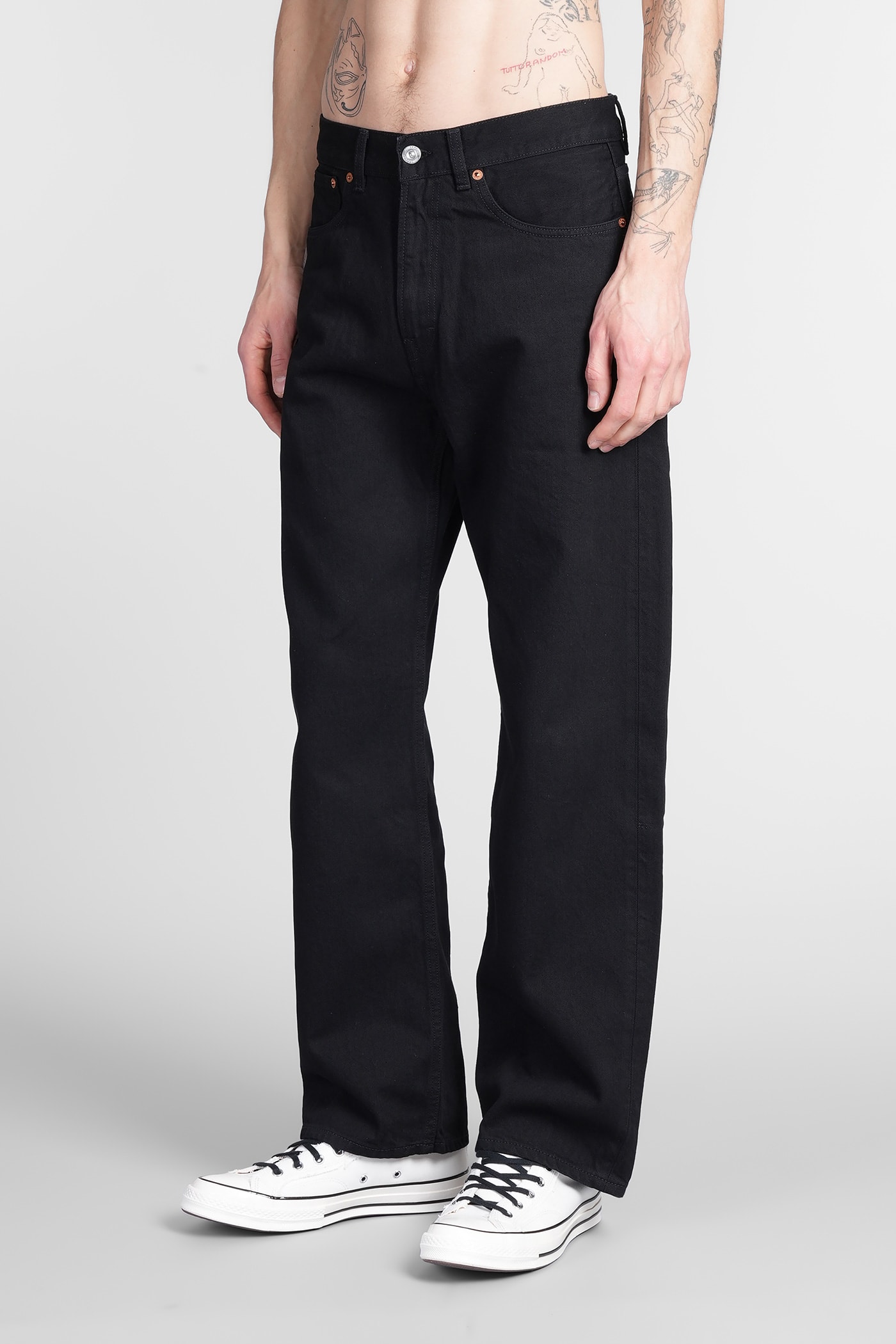 Shop Our Legacy Third Cut Jeans In Black Cotton