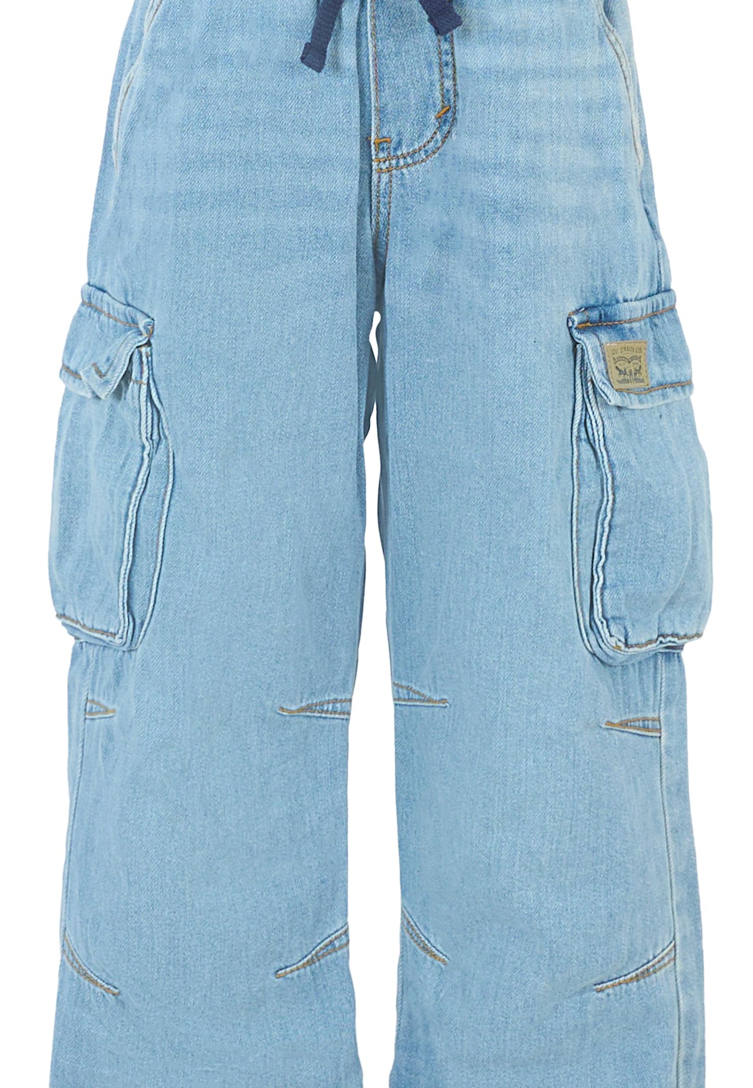 Levi's Denim Jeans For Boy With Patch In Blue