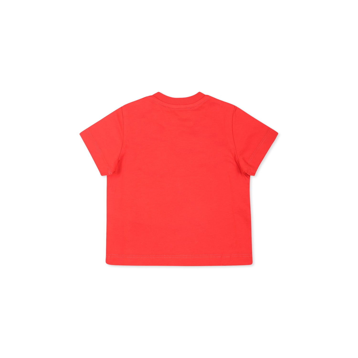 Moschino Red T-shirt For Baby Boy With Teddy Bear In Red