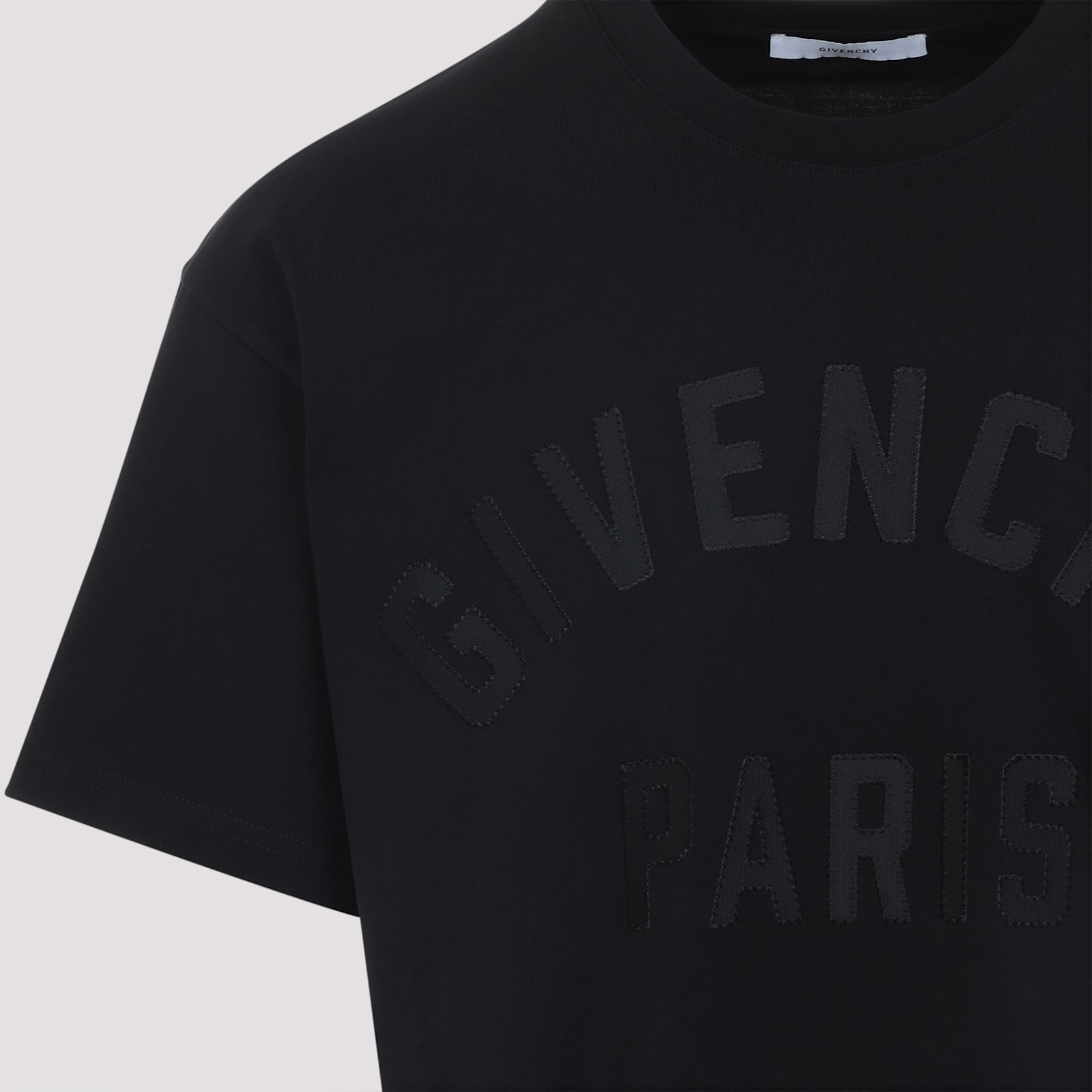 Givenchy Men Cotton T-shirt In Black