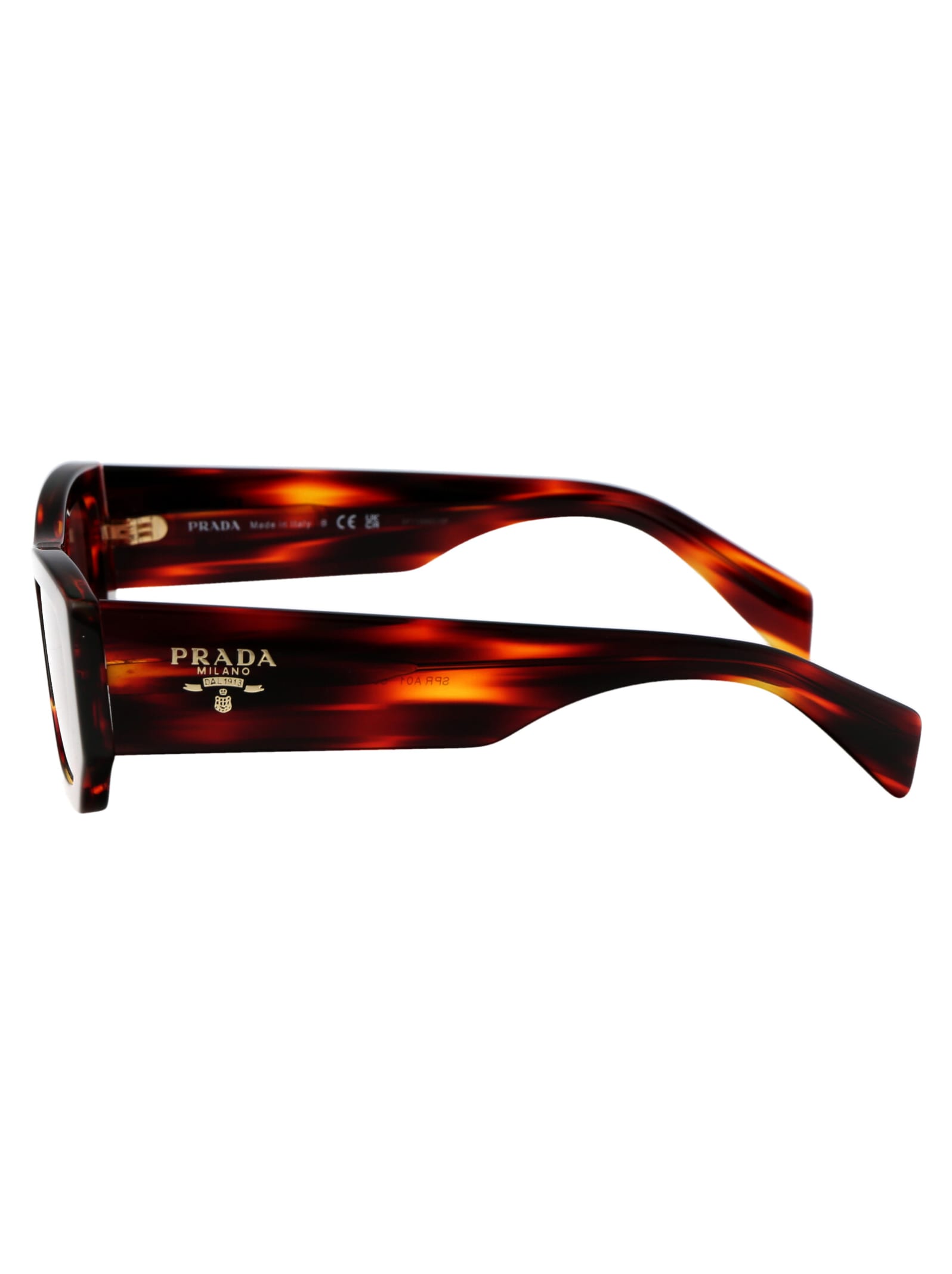 Shop Prada 0pr A01s Sunglasses In 13o80b Havana Red