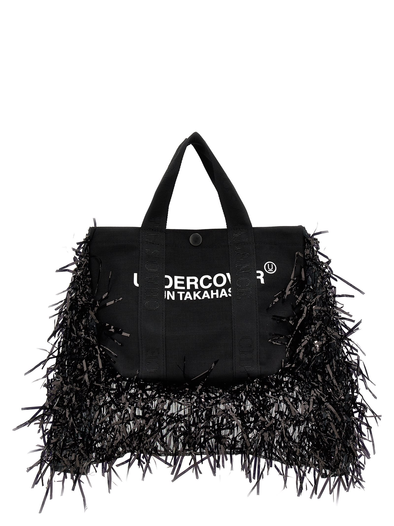 Undercover Fringed Handbag In Black