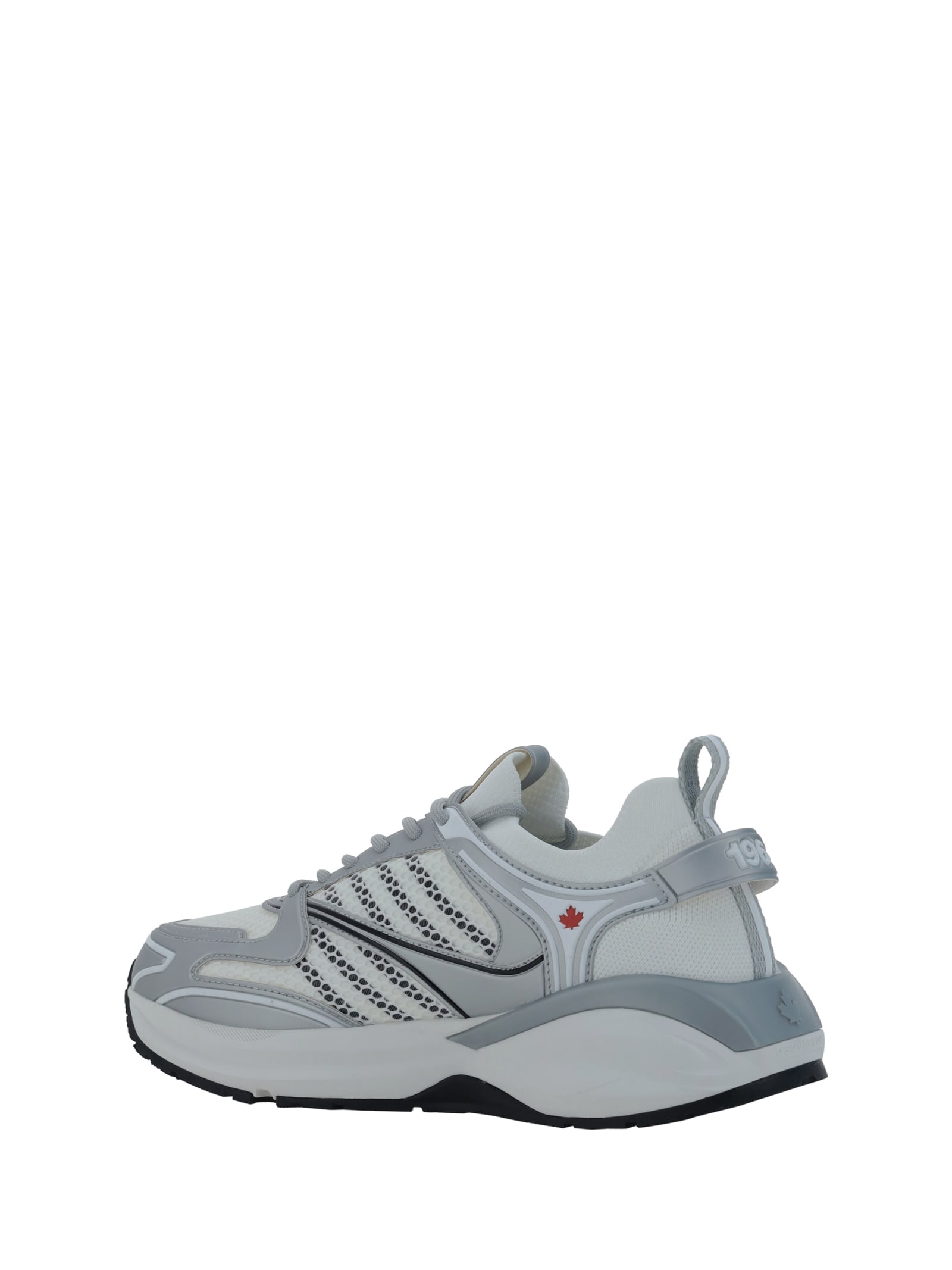 Shop Dsquared2 X Dash Sneakers In Bianco Nero Argento (white)