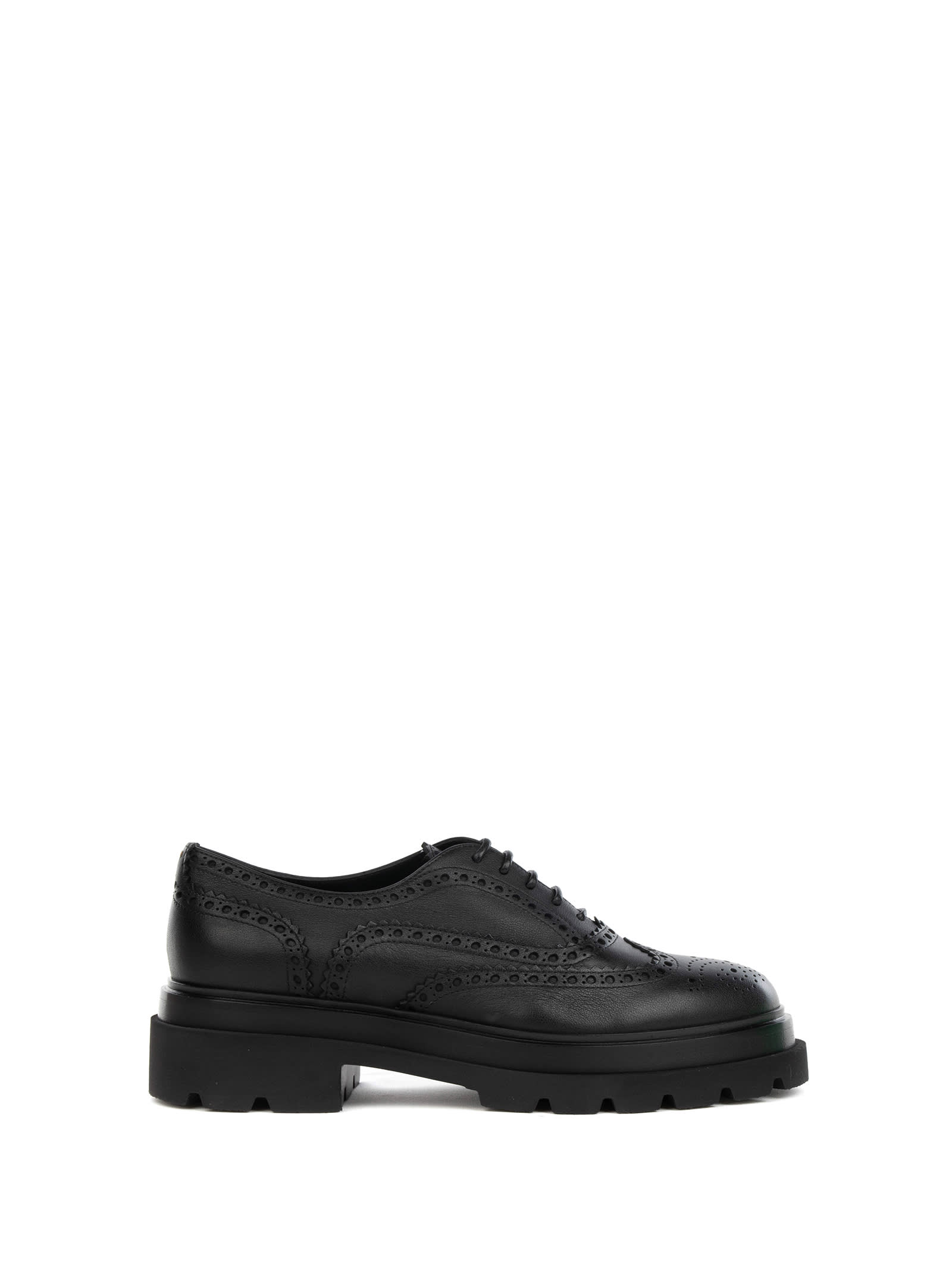 Black Leather Oxford