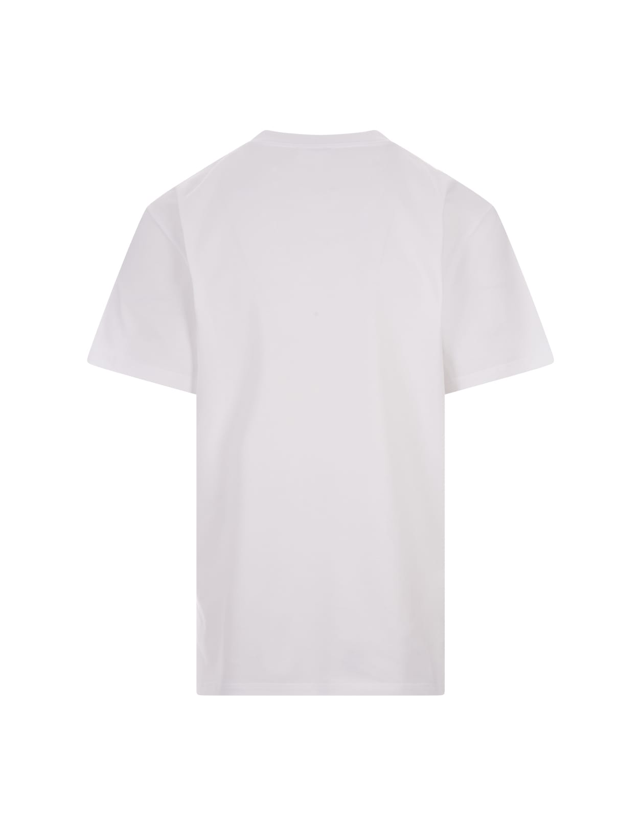 Shop Alexander Mcqueen White T-shirt With Reflected Logo